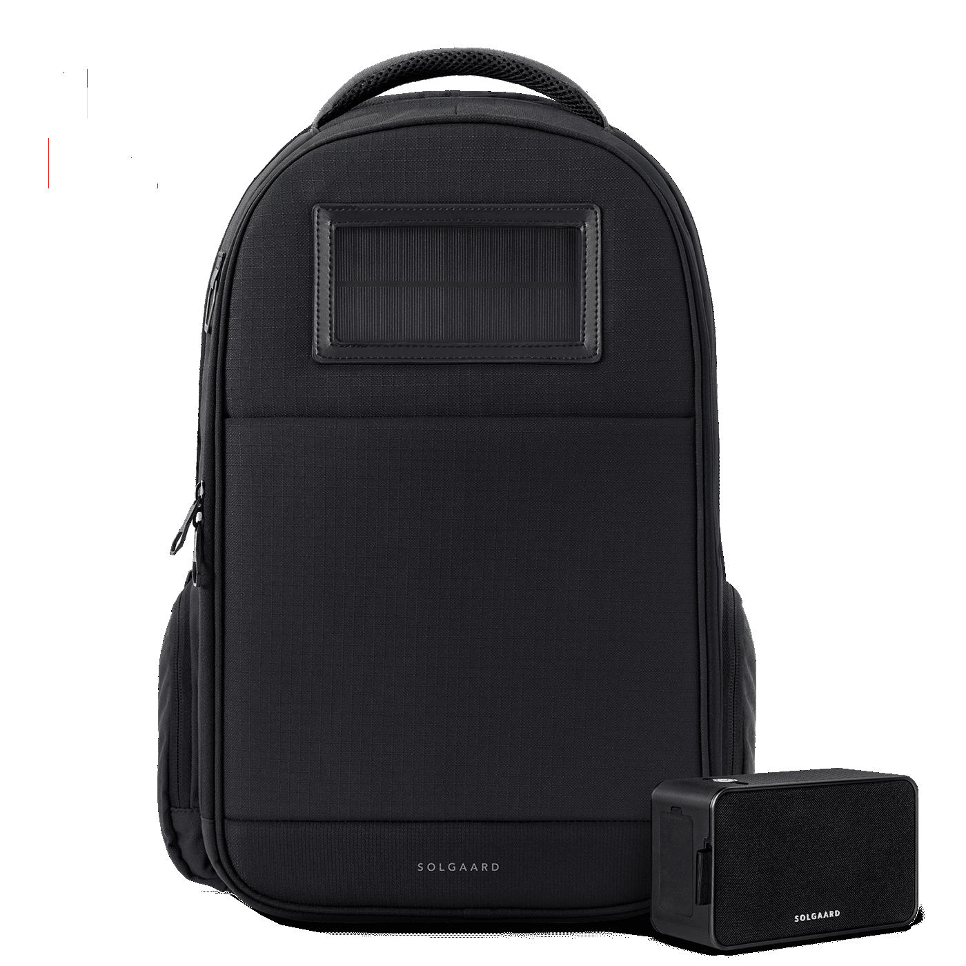 Black backpack.