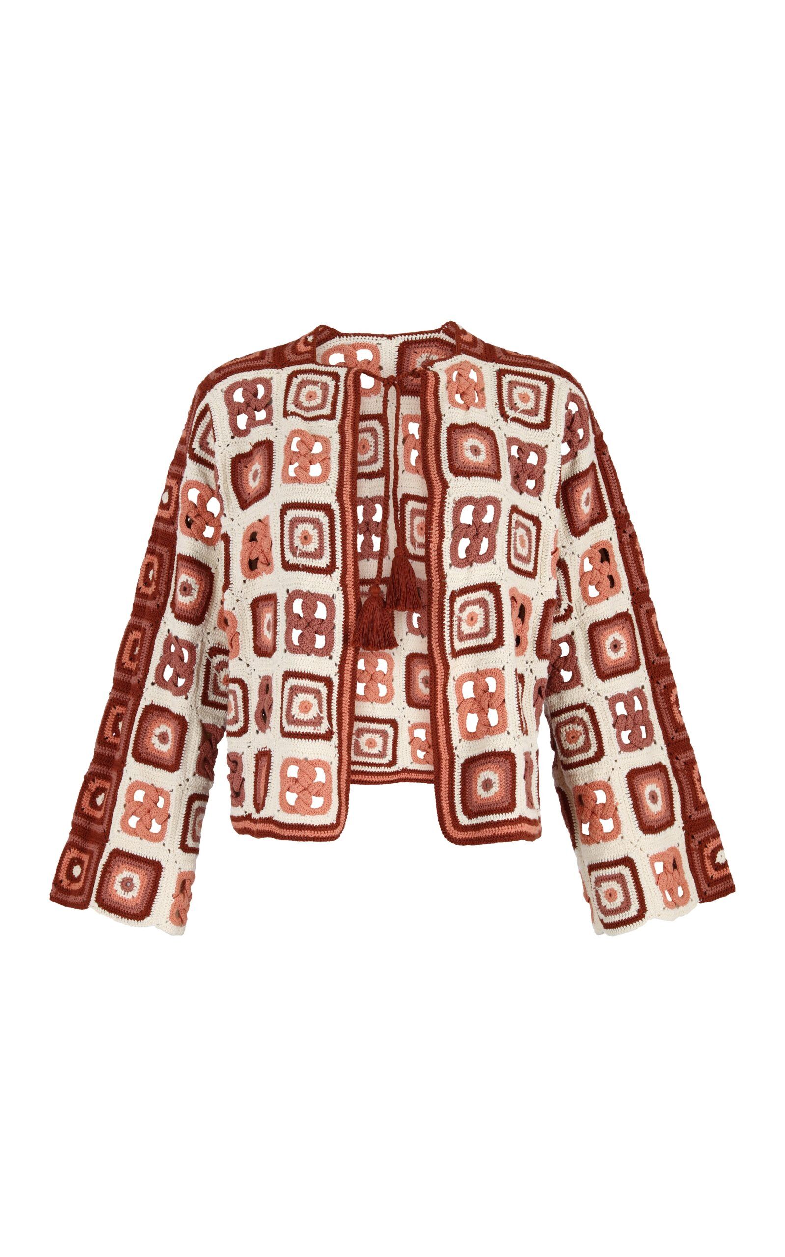 SANTERIA CARDIGAN | IVORY/BROWN