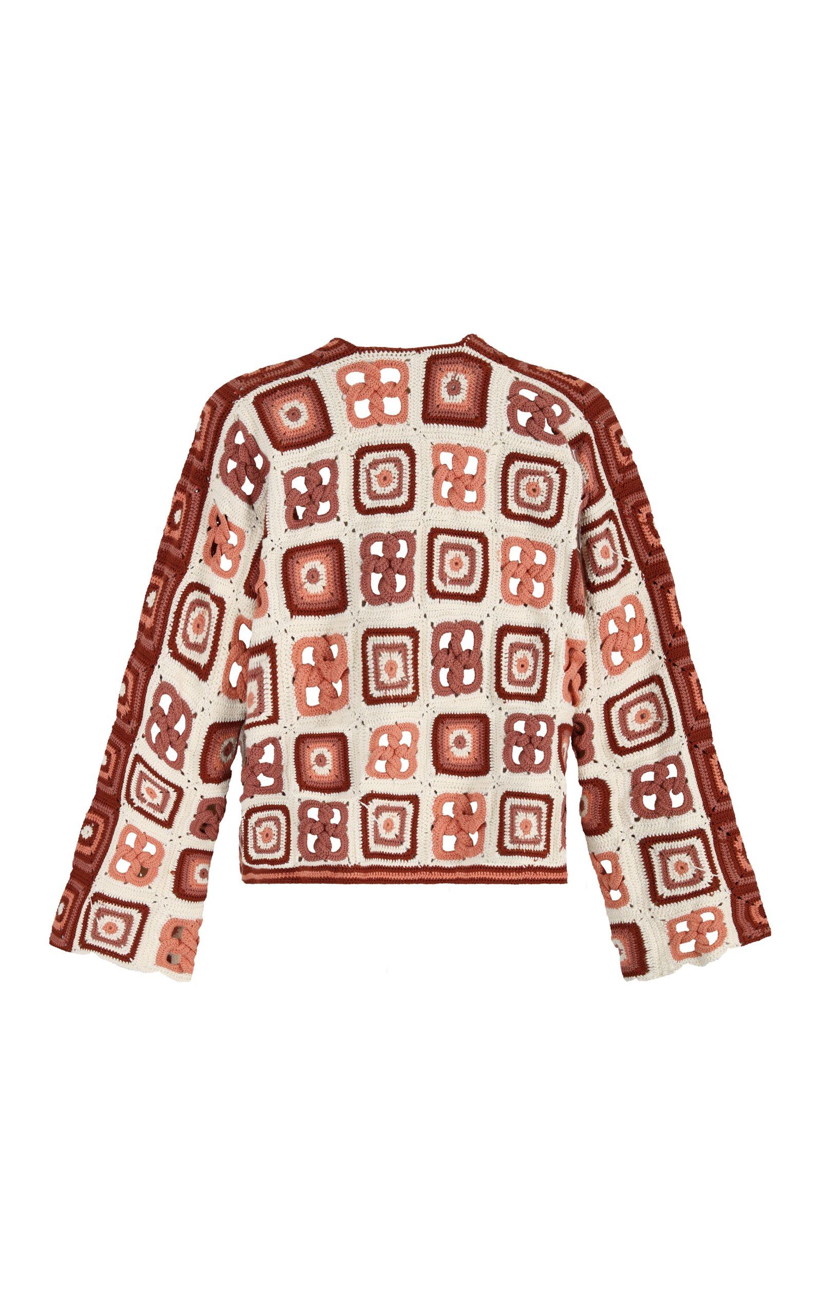 SANTERIA CARDIGAN | IVORY/BROWN_1