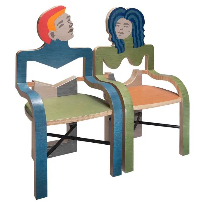 Men & Women chair pair.
