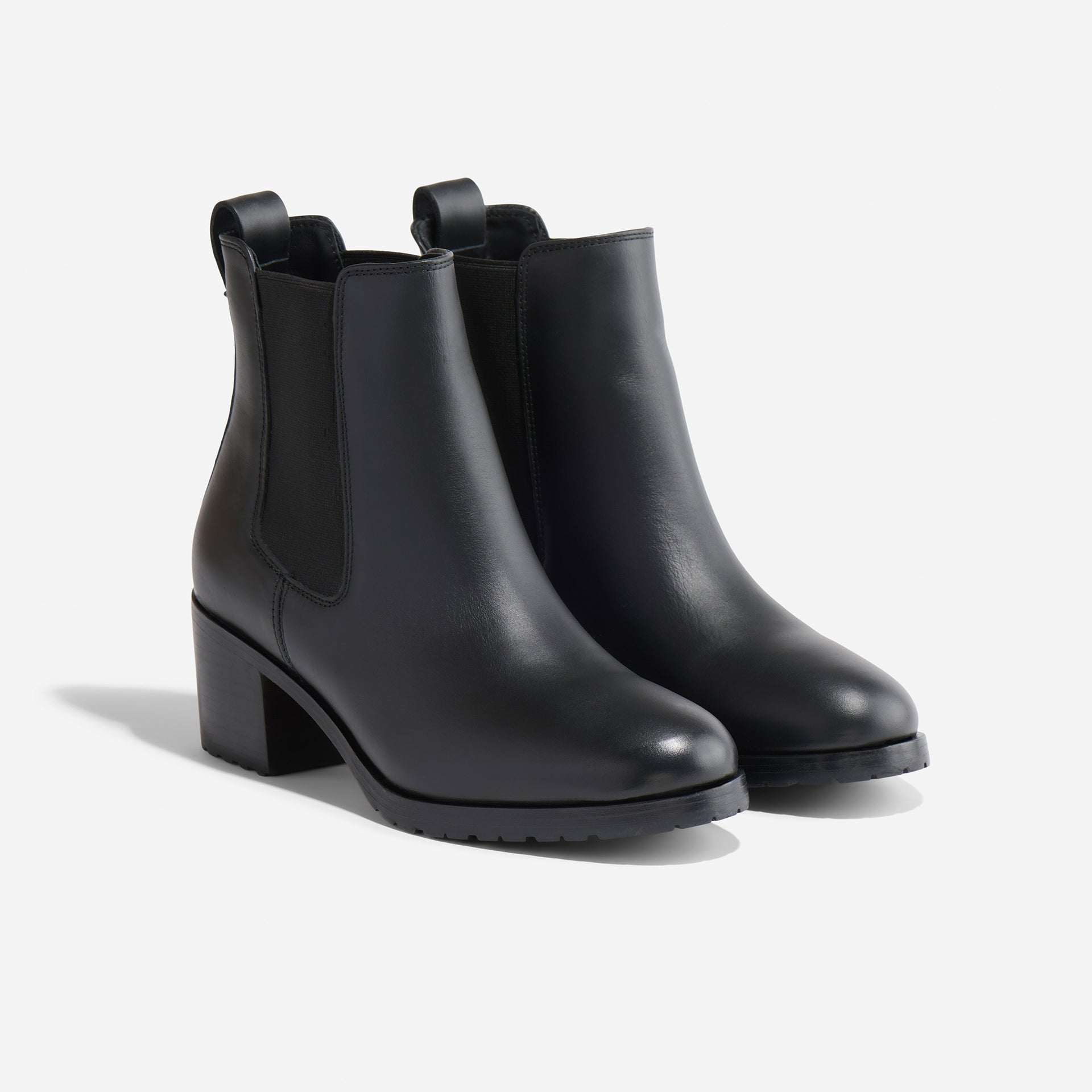 ana go to heeled chelsea boot black 1