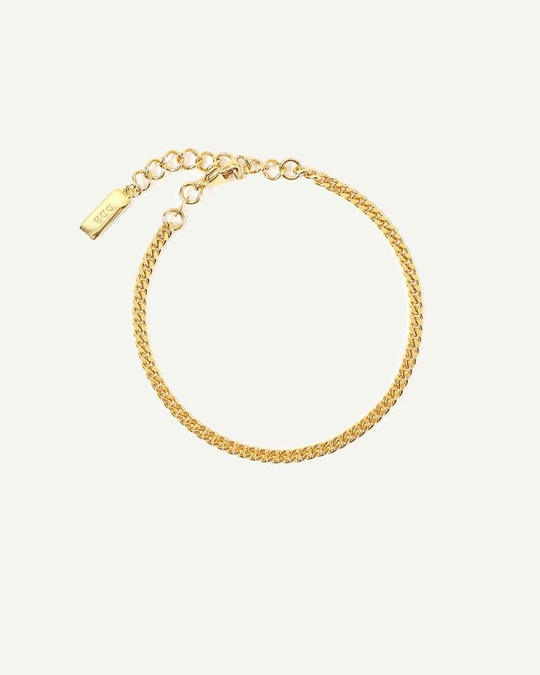 dear darling berlin fine curb chain bracelet gold 1