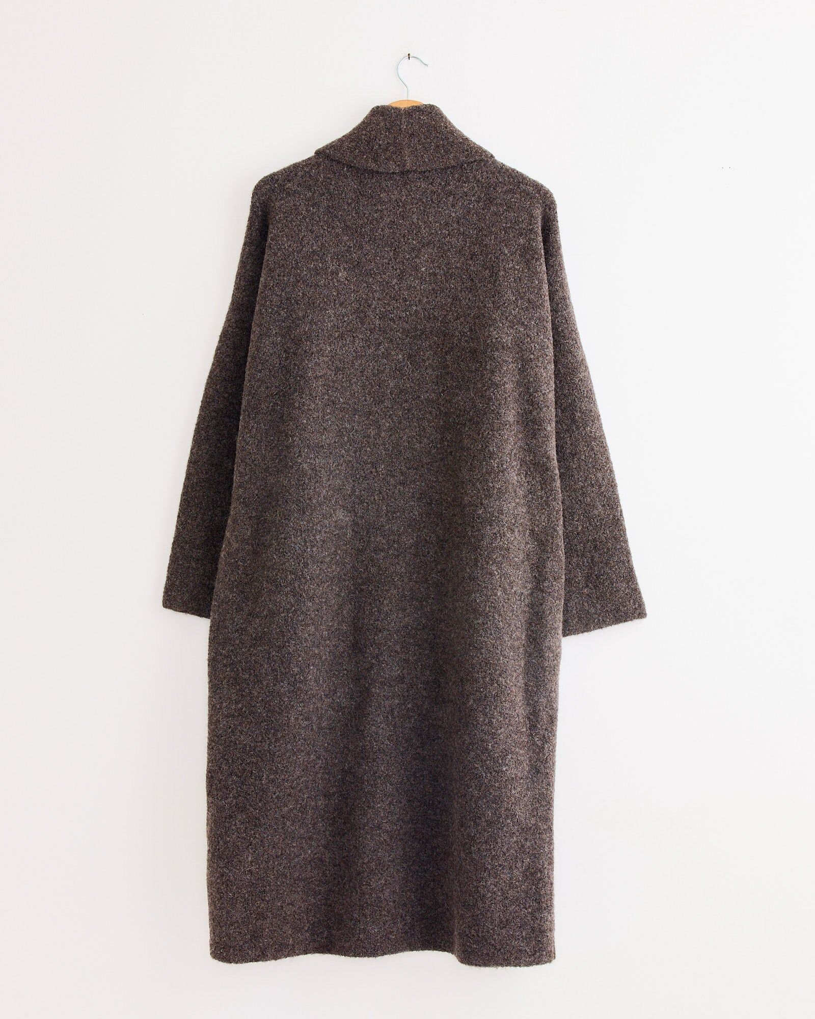 double face long coat in blackened 3