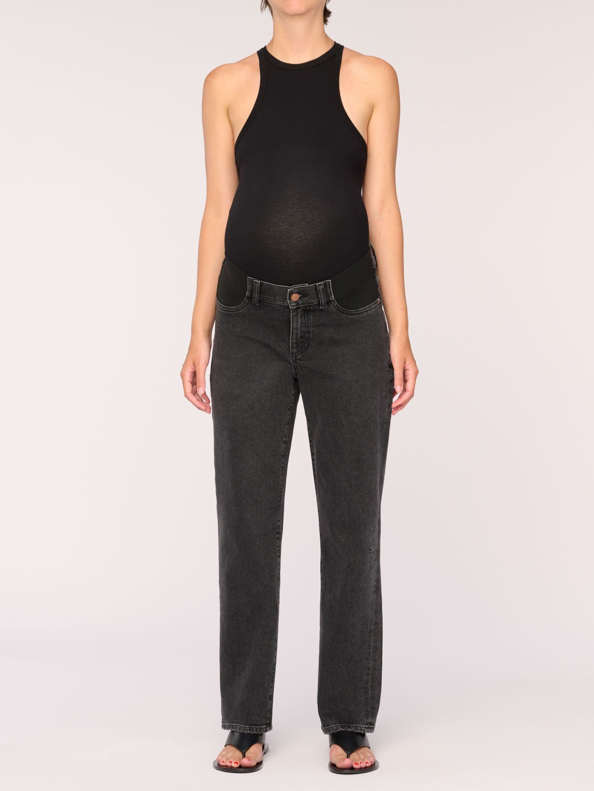 enora maternity straight cigarette jeans nightshade 1