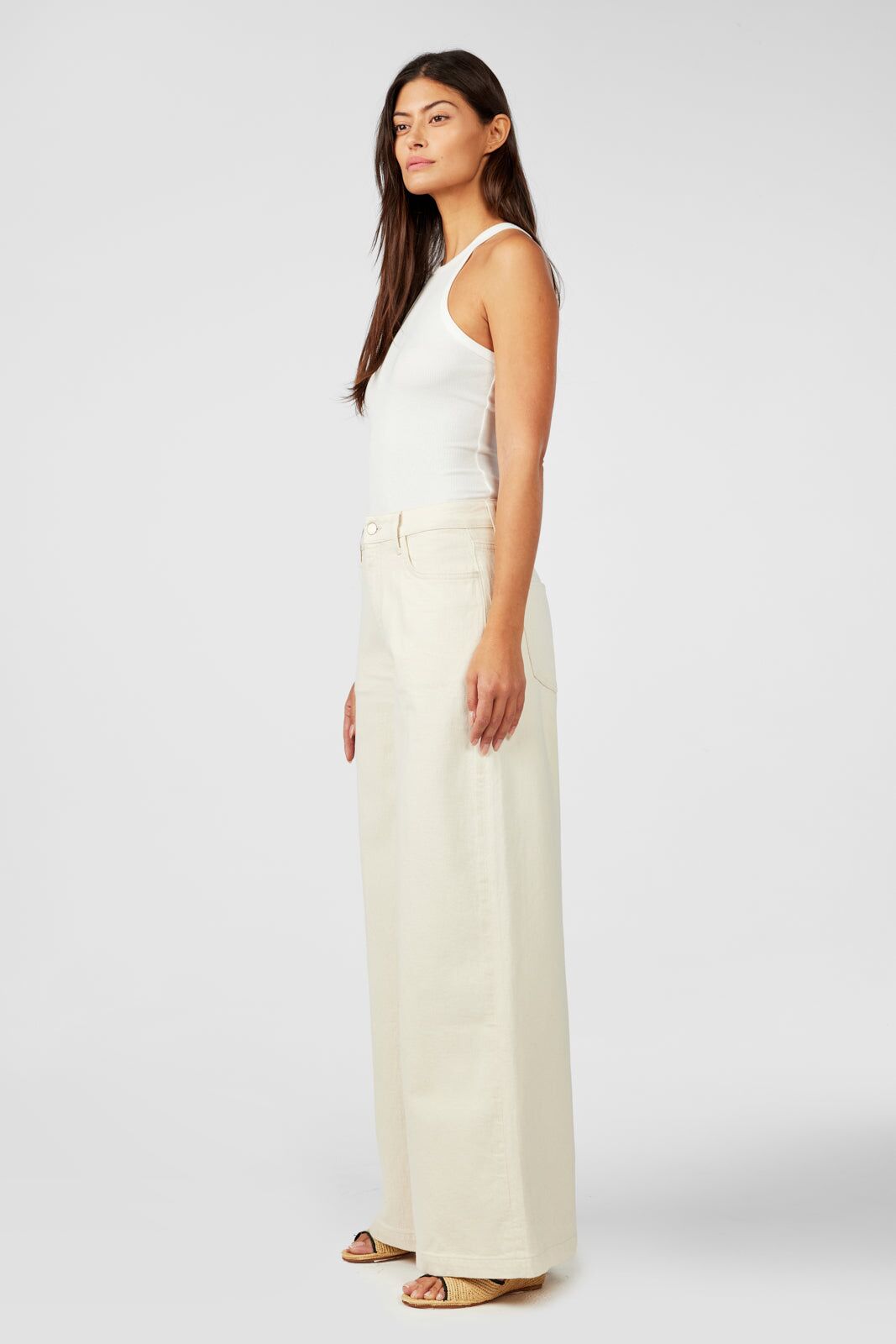 fonda high rise wide leg off white 2