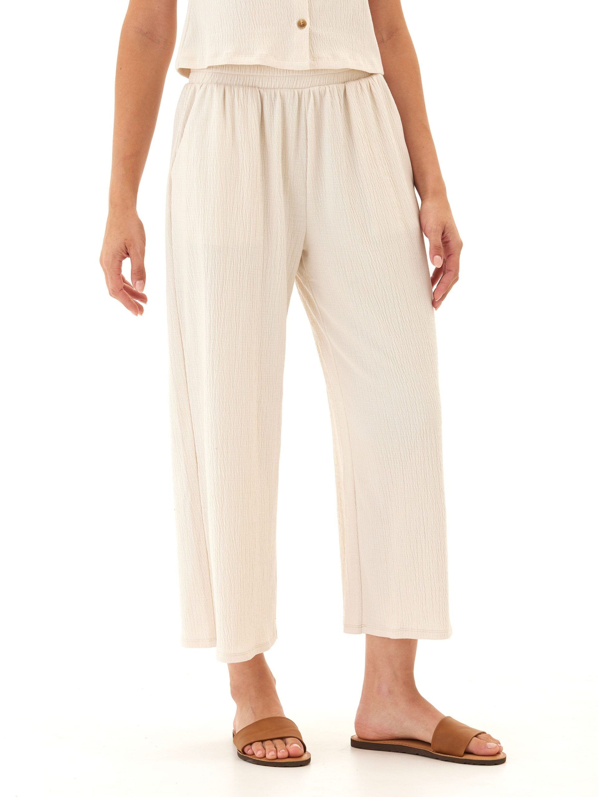 ivanna smocked jersey wide leg capri pant 1