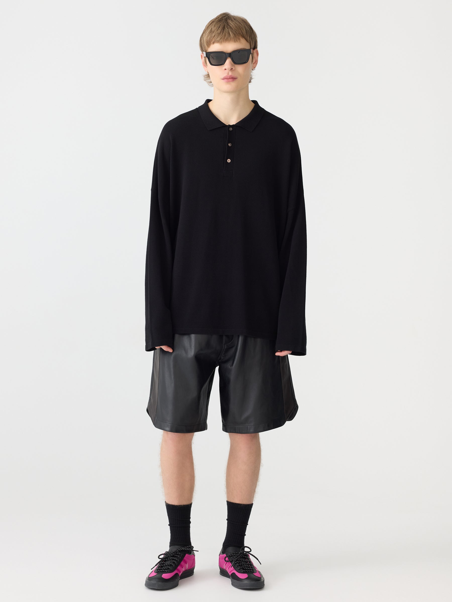 leather basketball short 2