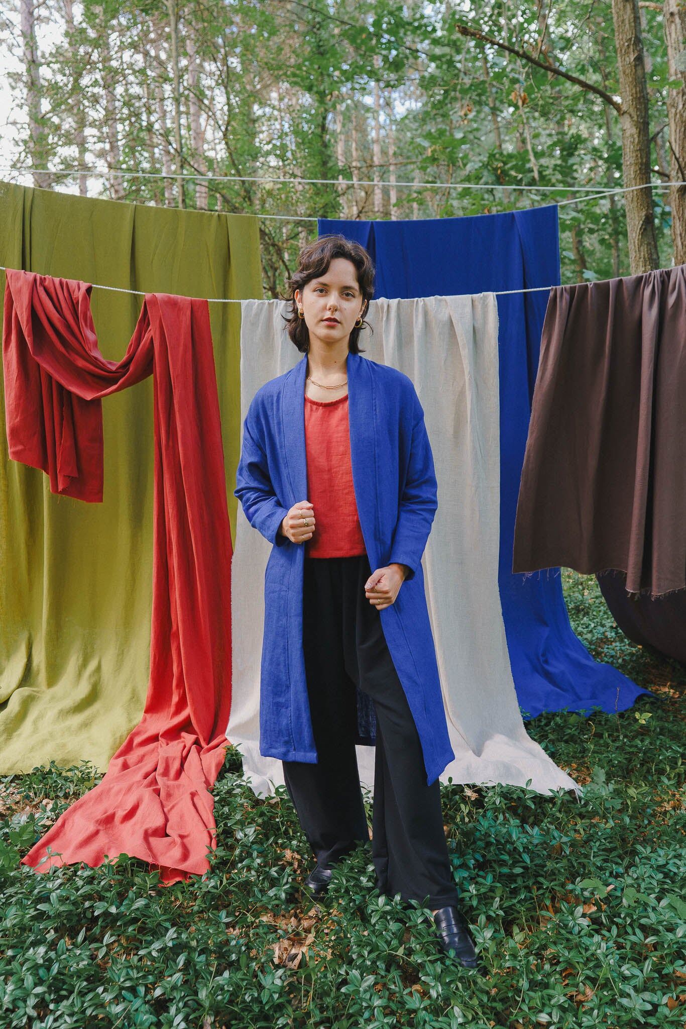 mariela duster in kingfisher blue 1