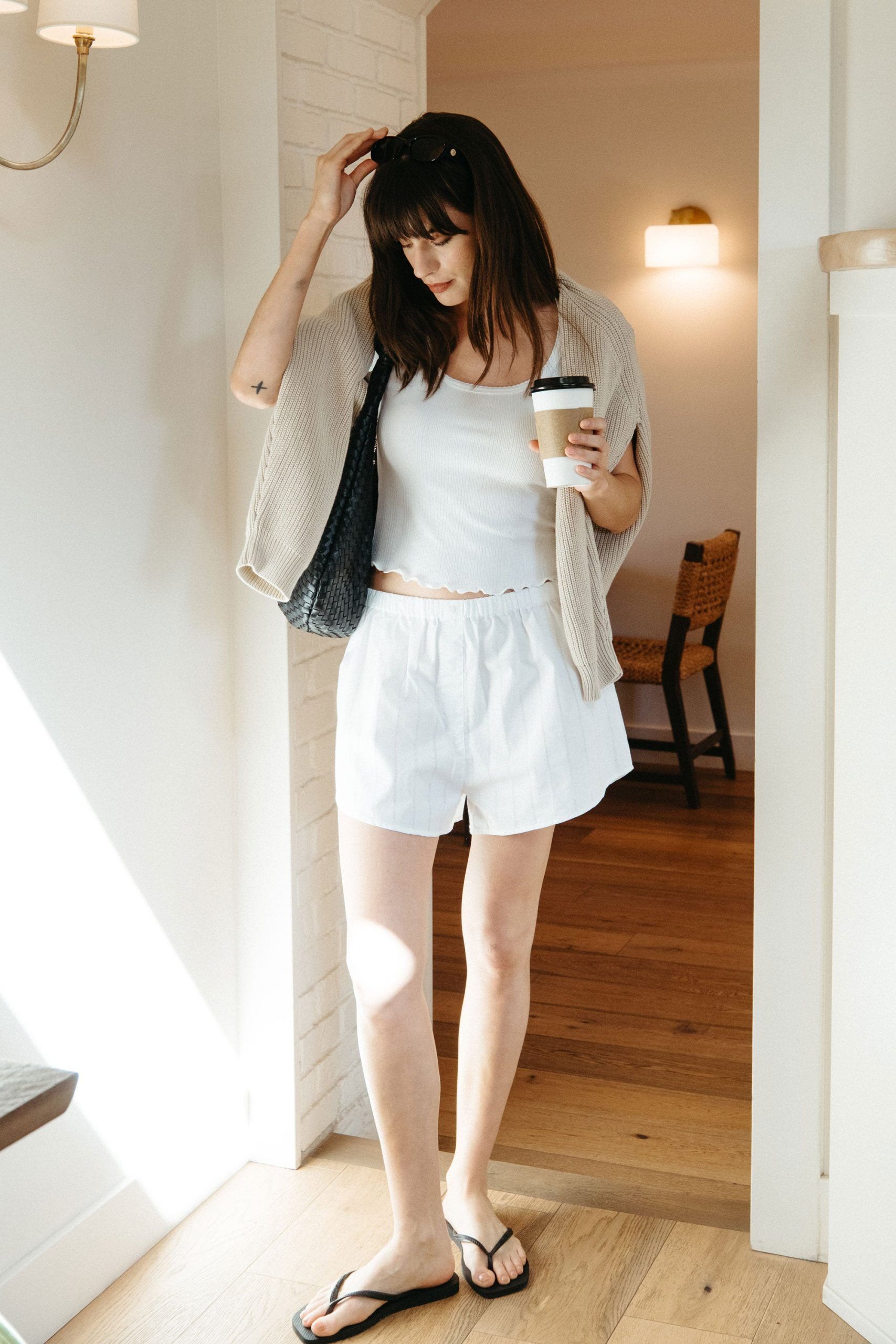 marissa short in white poplin 1