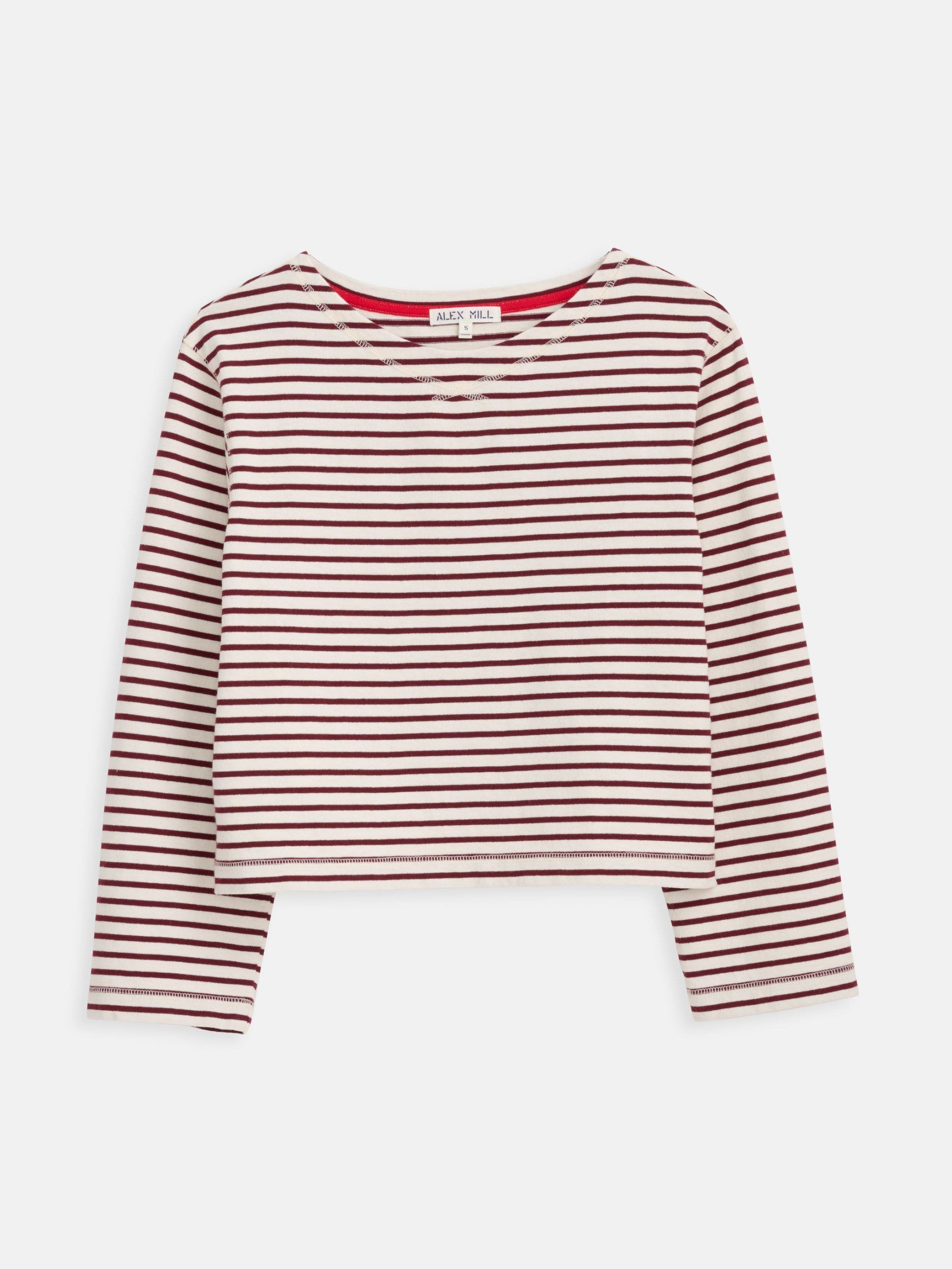 marseille boatneck striped tee in cotton 1