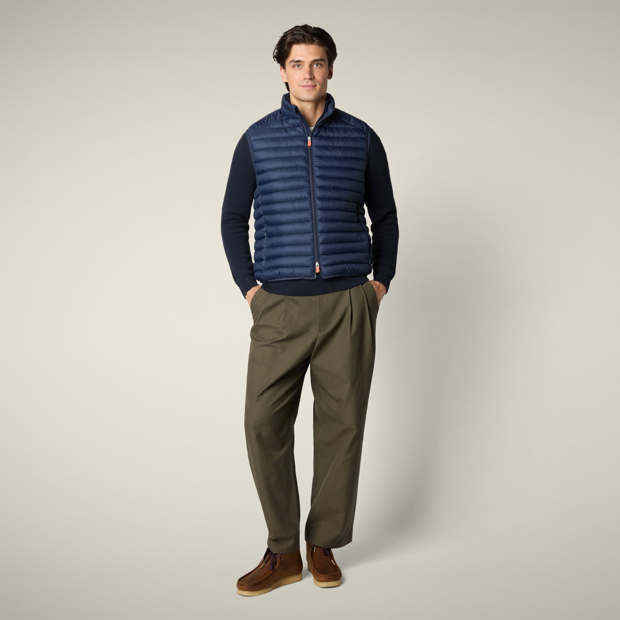 mens puffer vest adam in navy blue 2