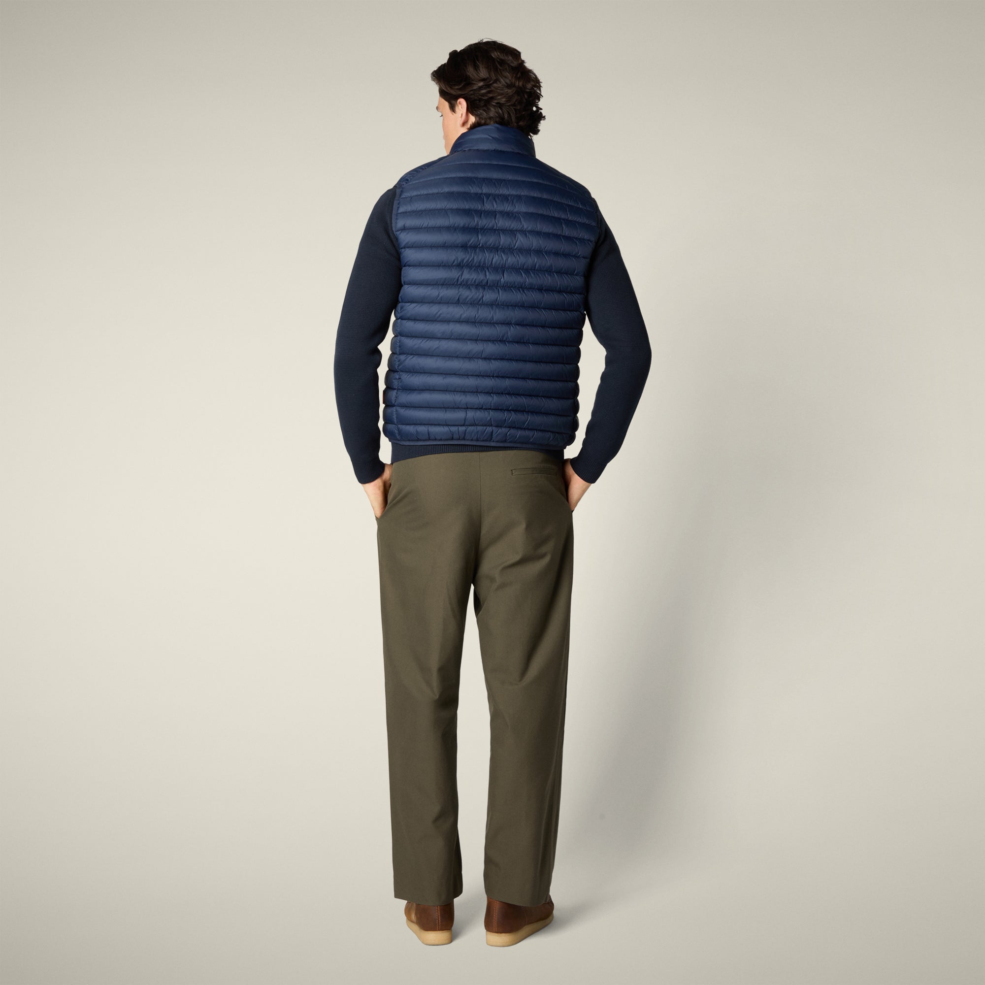 mens puffer vest adam in navy blue 3