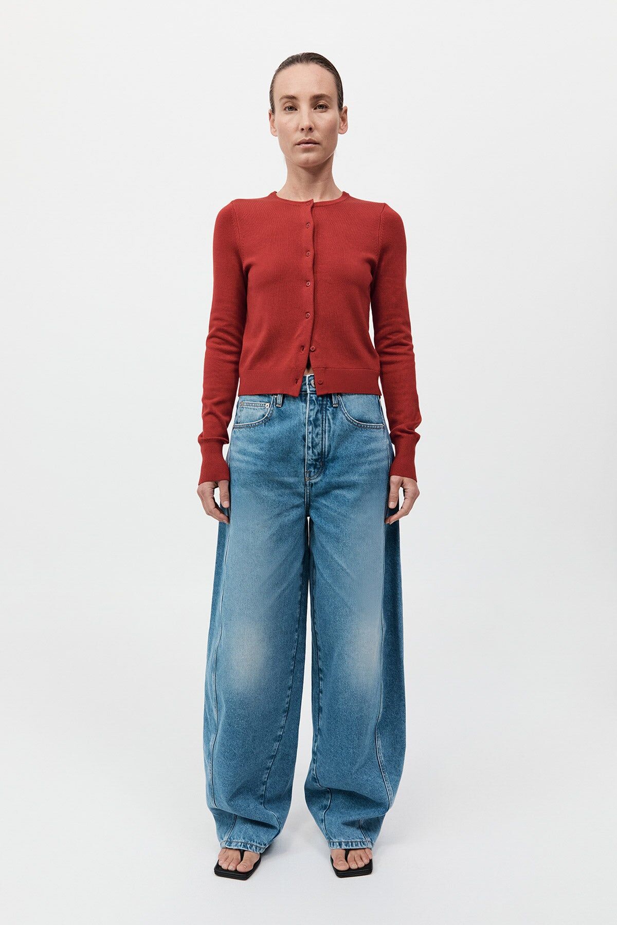 mid rise balloon jeans 90s blue 1