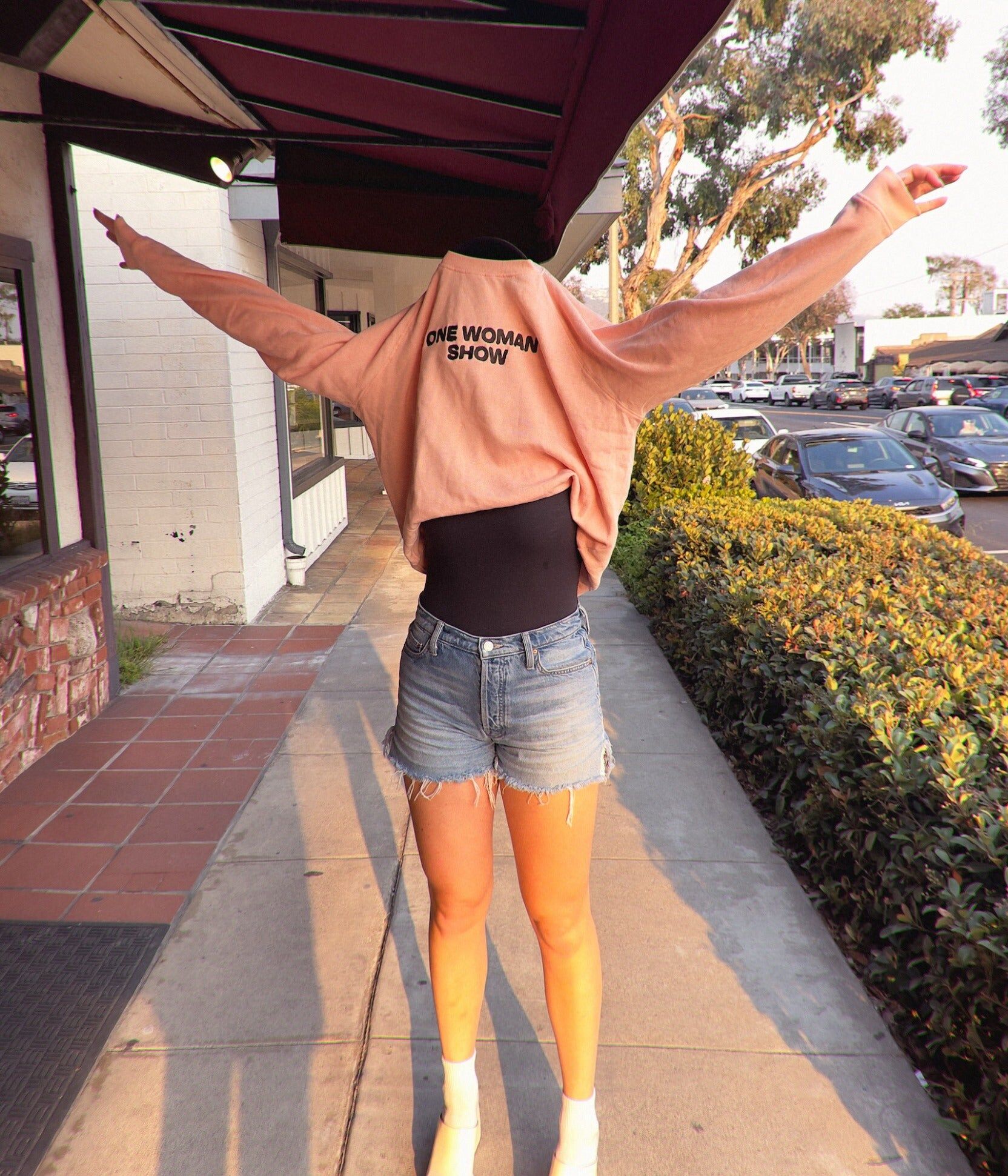 one woman show fleece sweatshirt 1