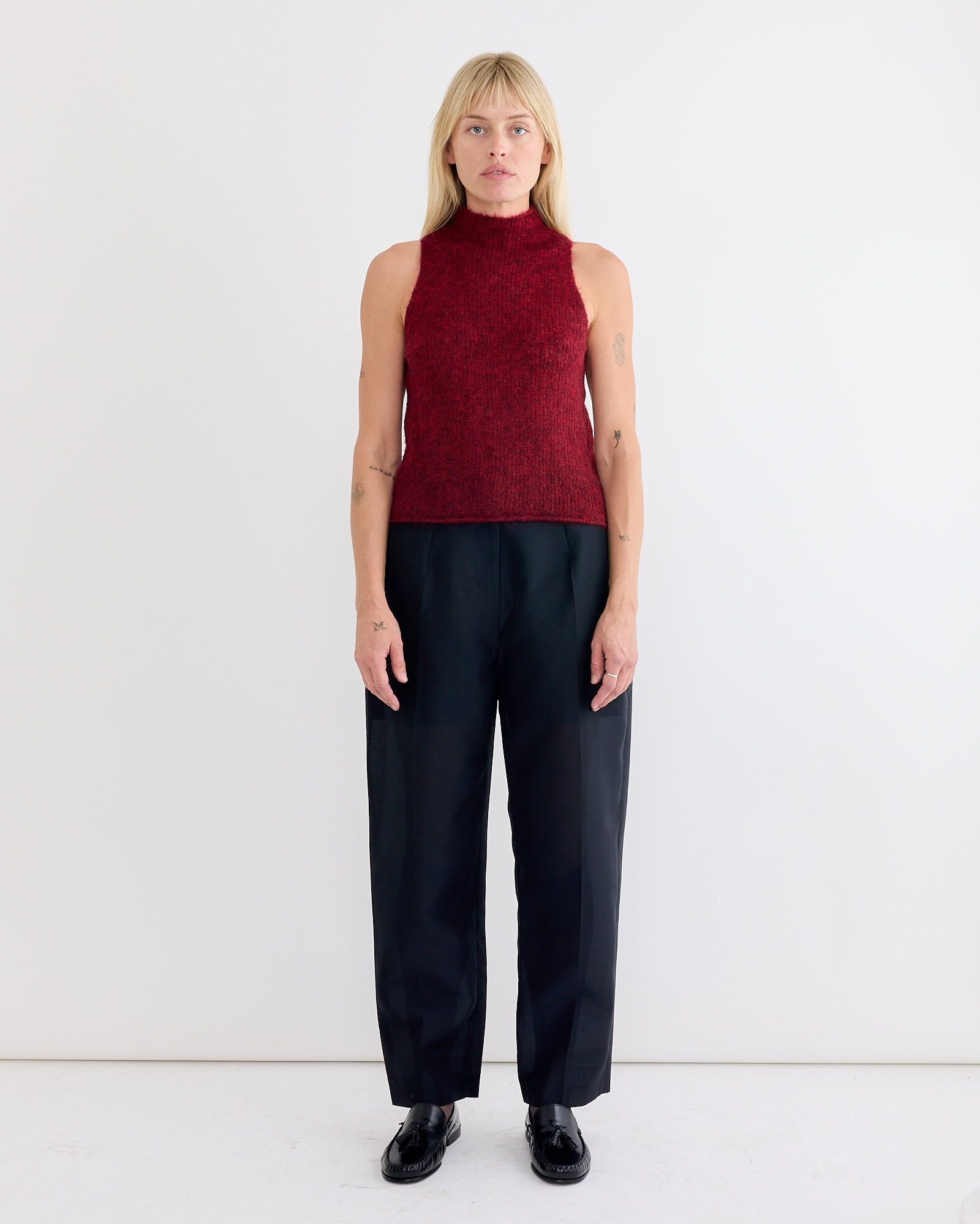 organza structure pant in black 2