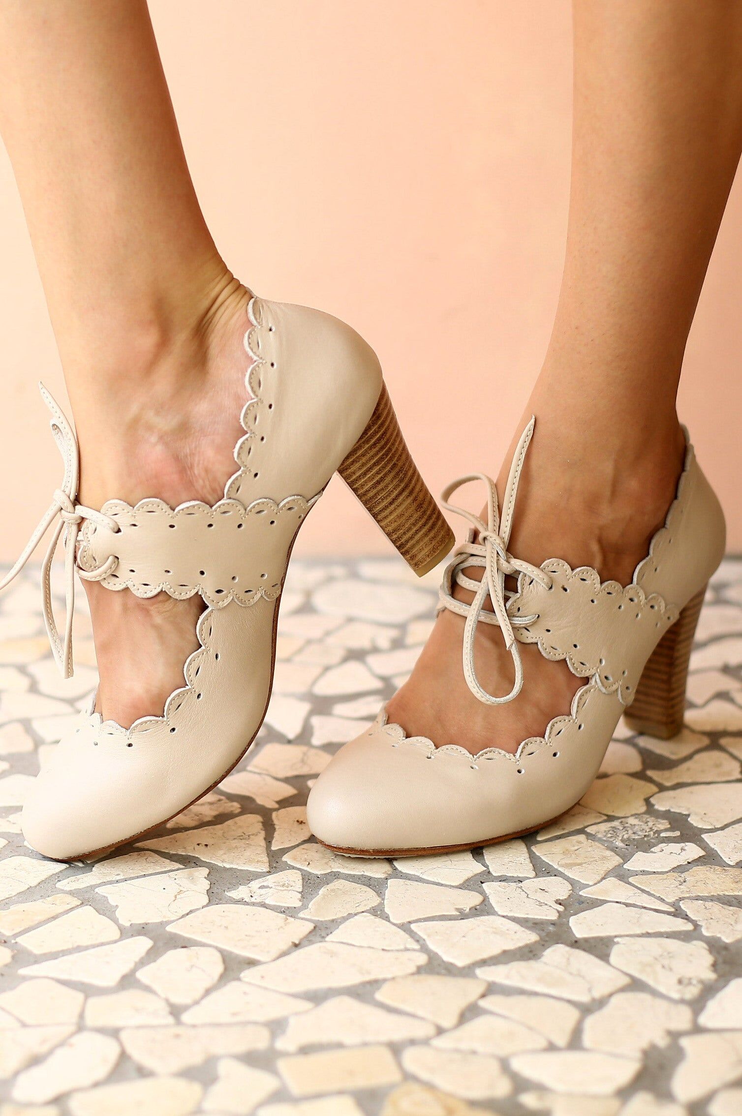 paradise bird leather heels 1