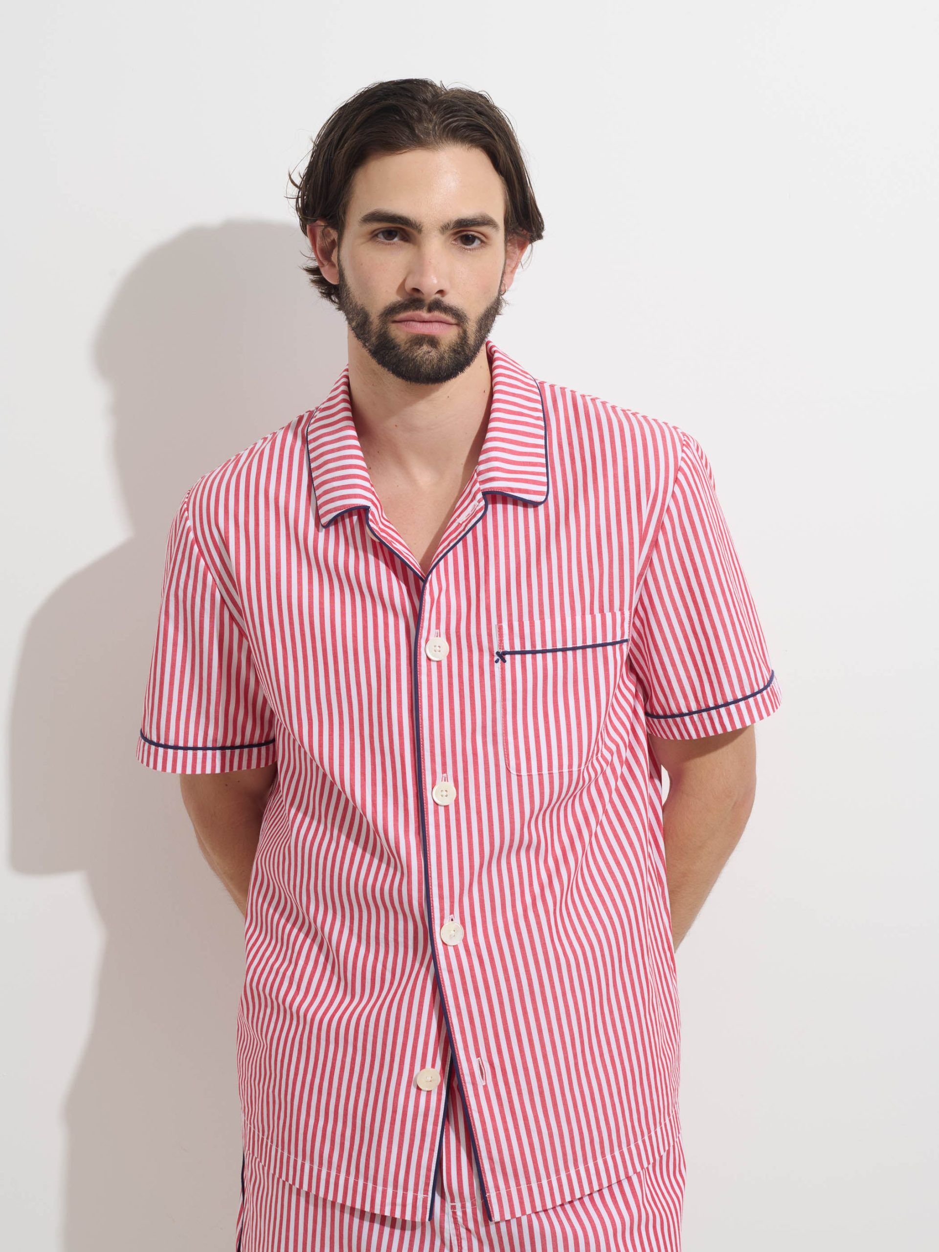 pjimmies short sleeve sleep shirt in stripe 2