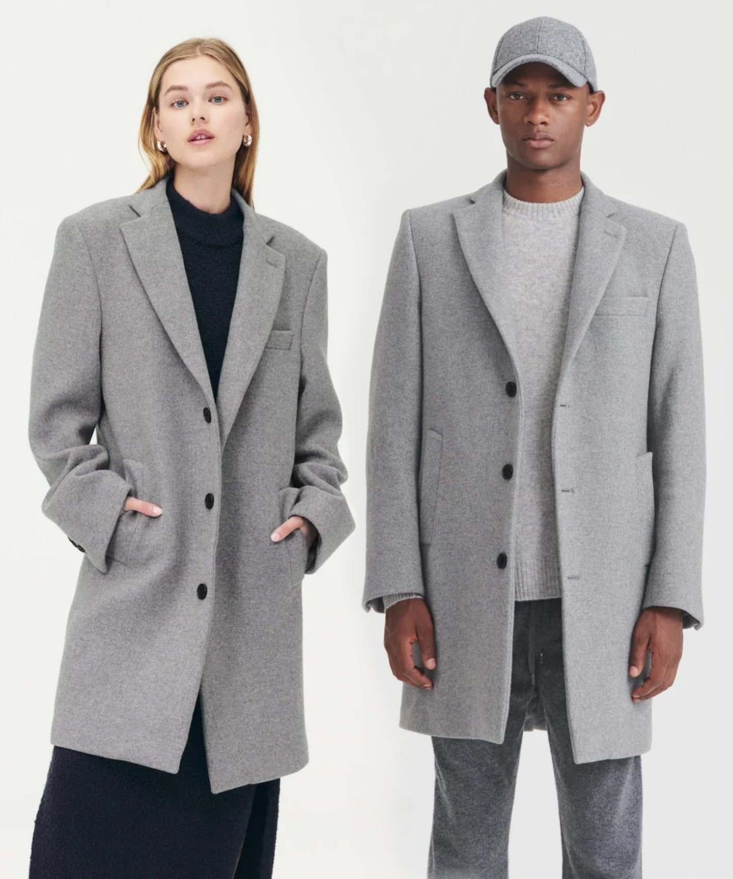 reclaimed cashmere tailored coat 2