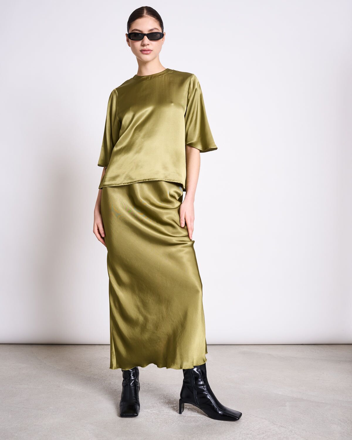 silky shirt namora woody olive 1