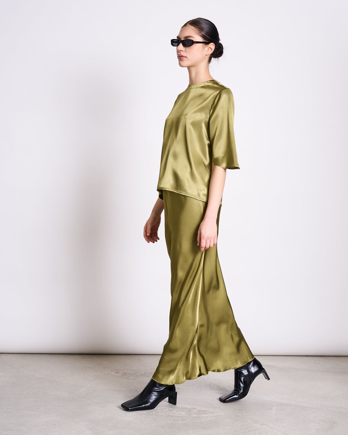 silky shirt namora woody olive 2