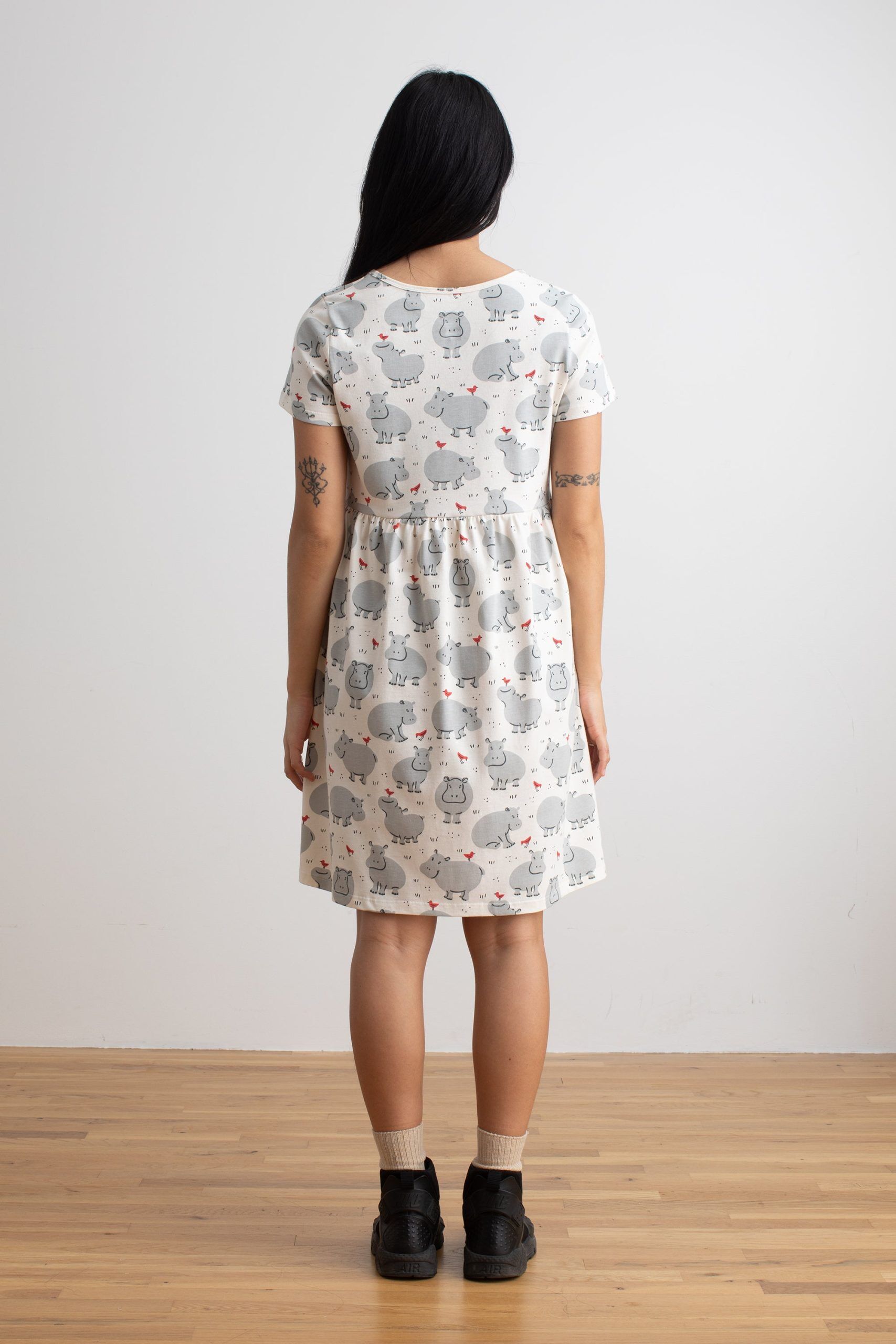 stockholm dress hippos grey 3