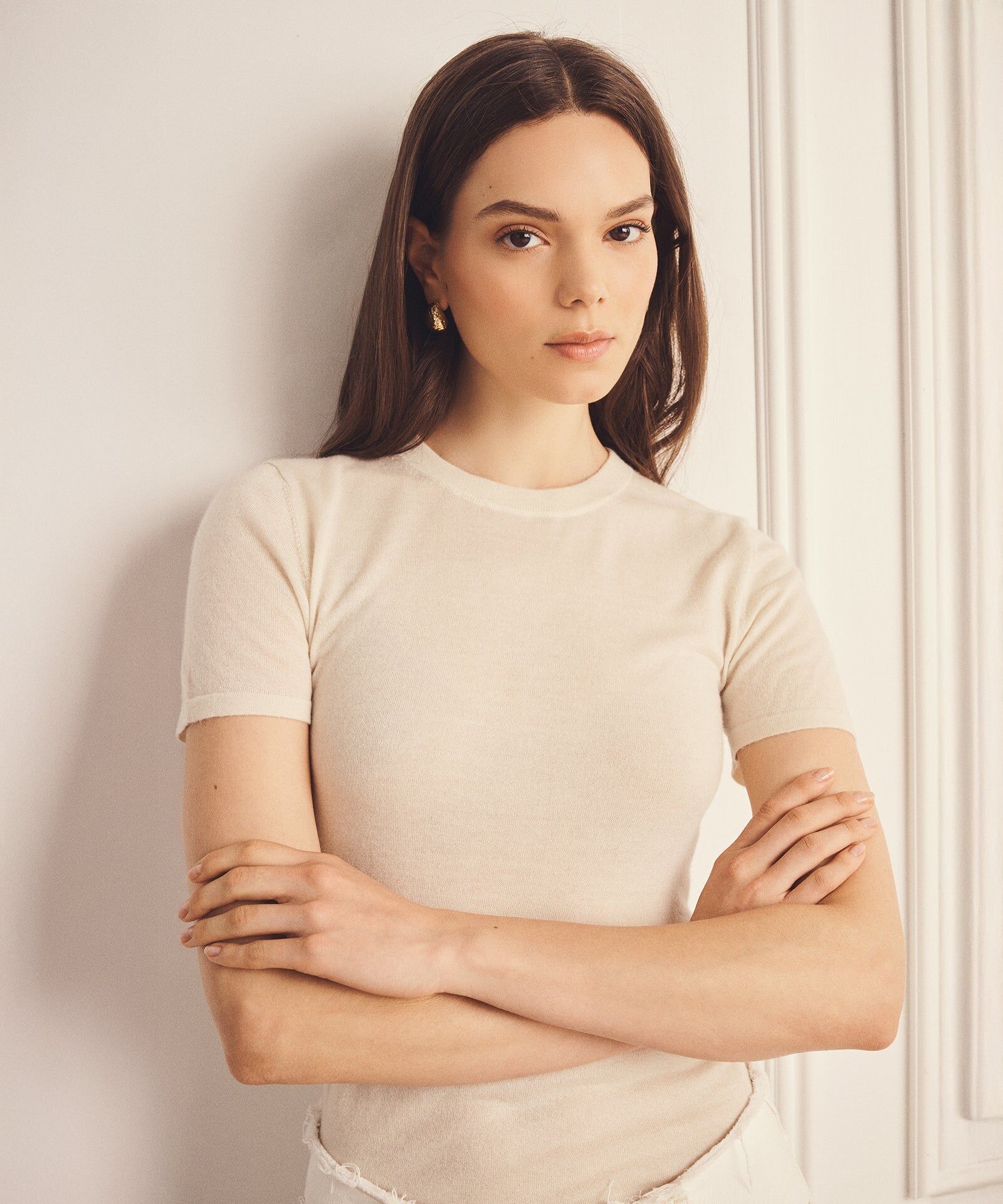 super fine cashmere shrunken t shirt 3