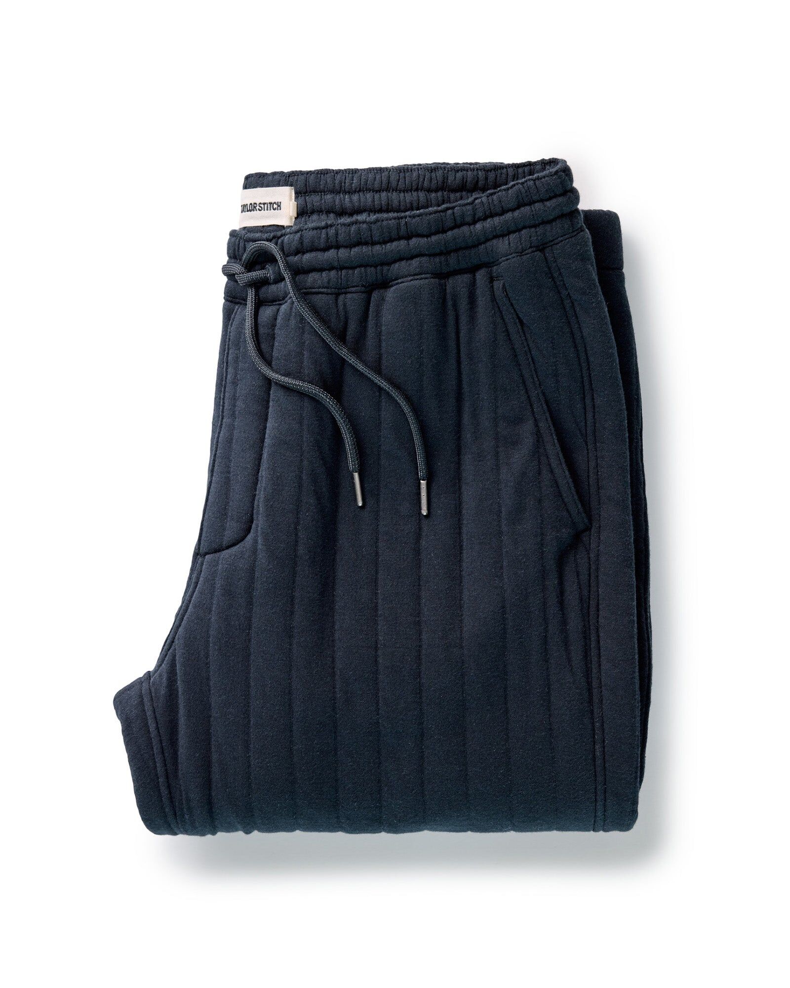 the apres pant in heather midnight quilted jersey 1