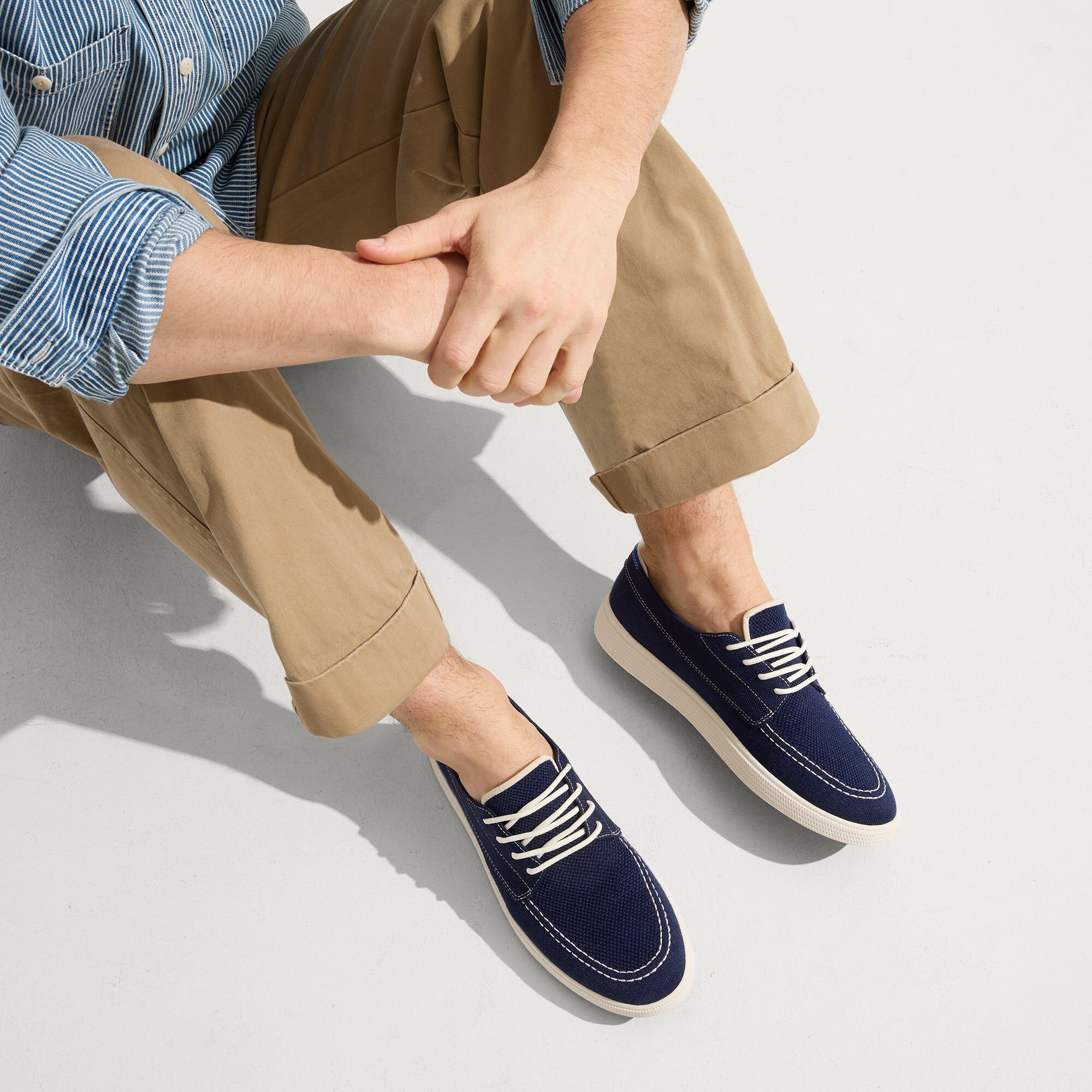 the ravello boat shoe nautical navy 2