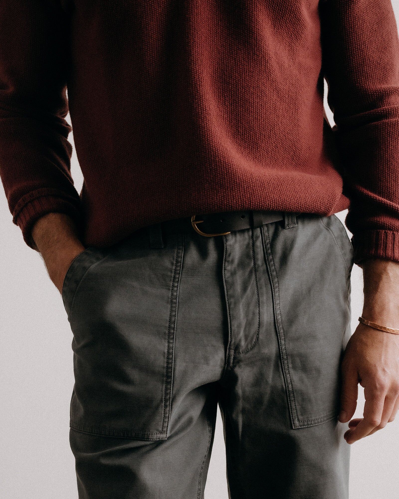 the surplus pant in faded black reverse sateen 2