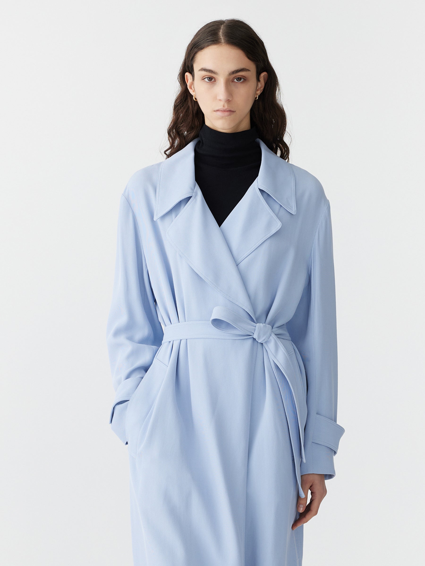 viscose twill relaxed trench 2