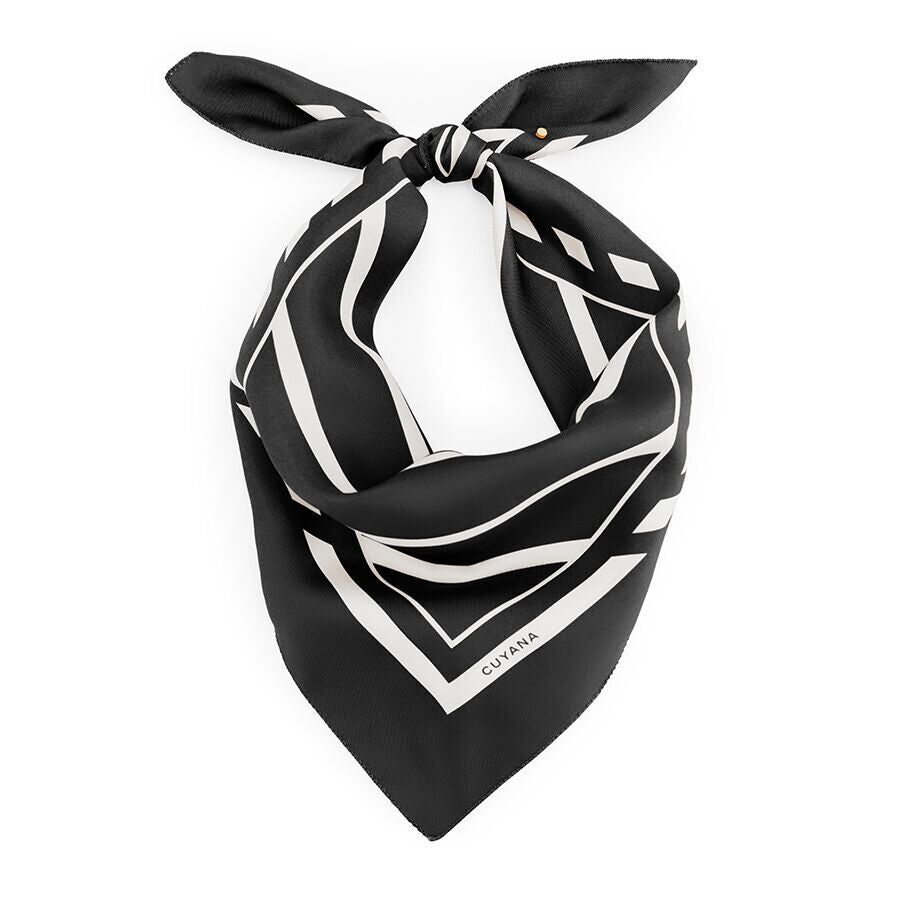 washable silk striped bandana 1