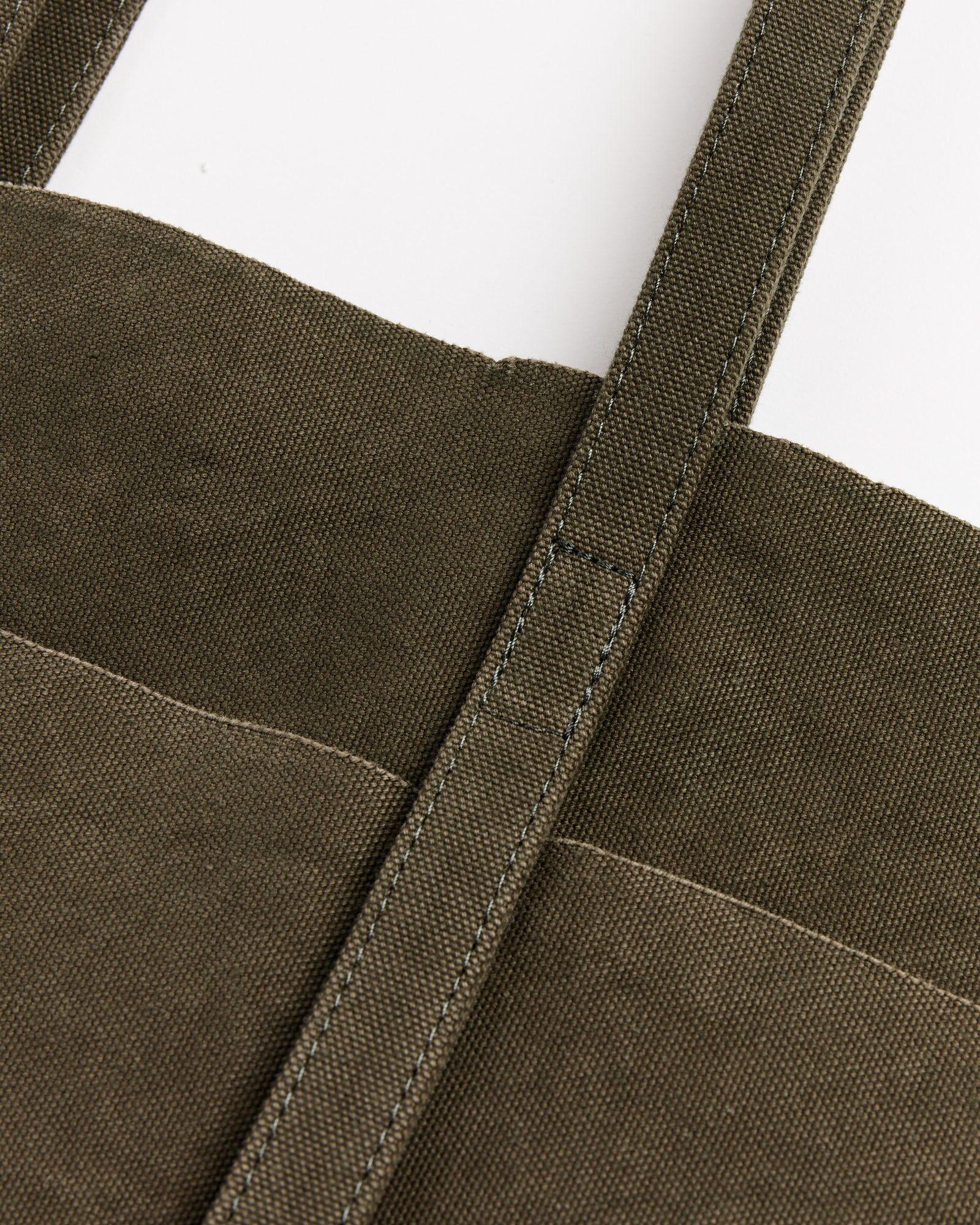 washed canvas 6 pockets tote in olive 3
