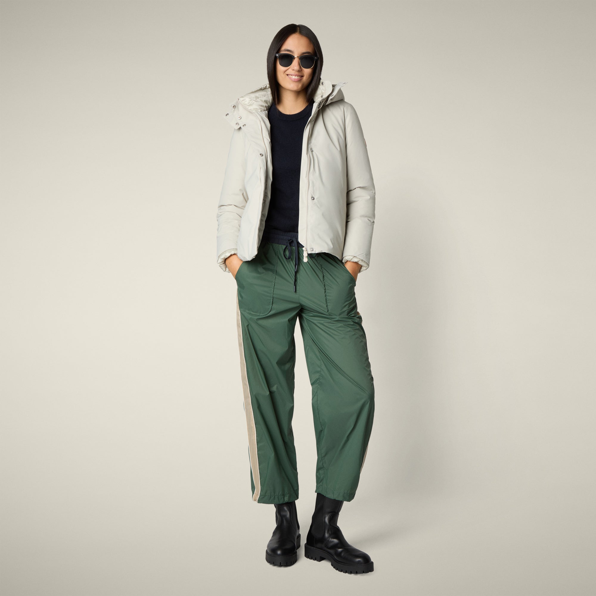 womens jacket elaine in rainy beige 1