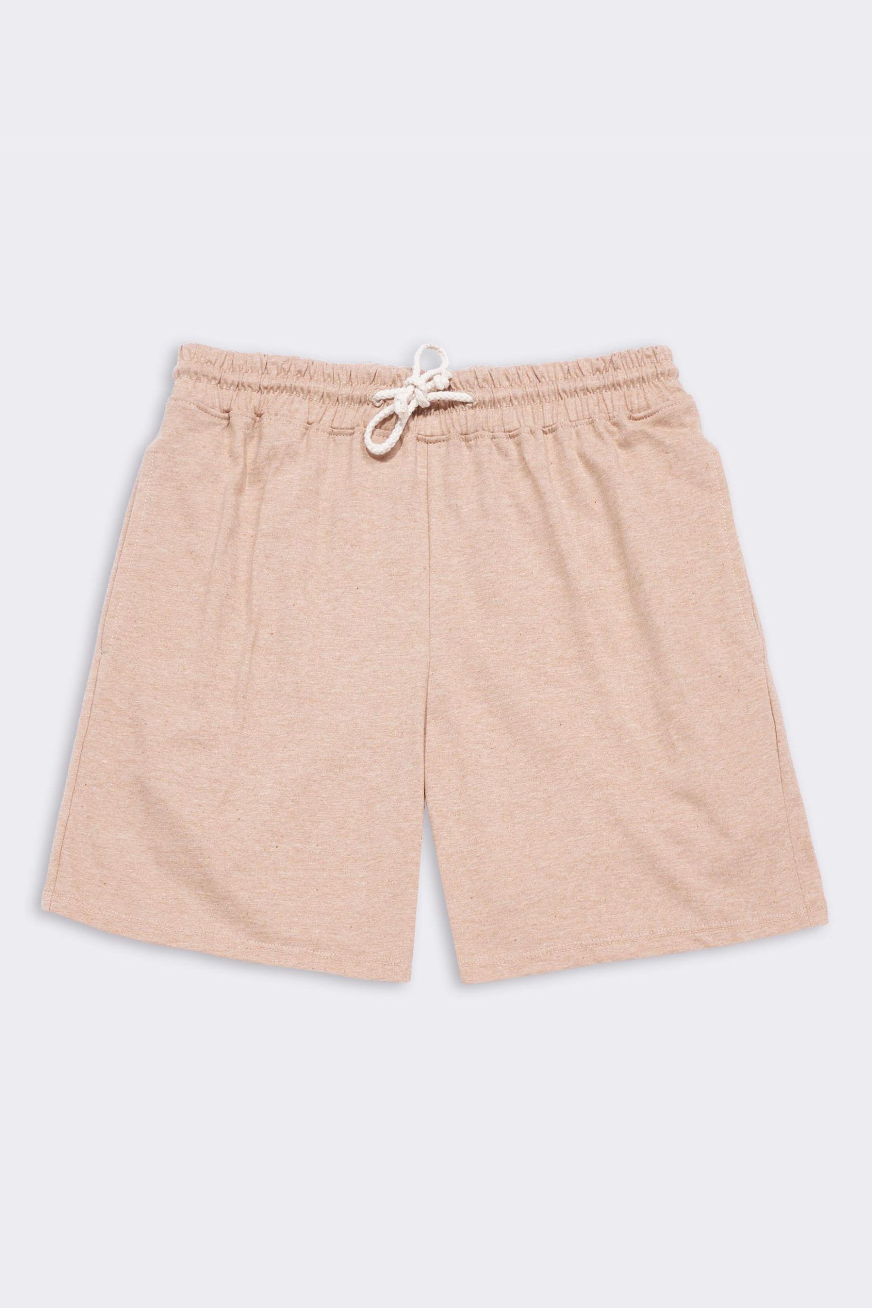 womens organic heirloom brown athletic shorts 1