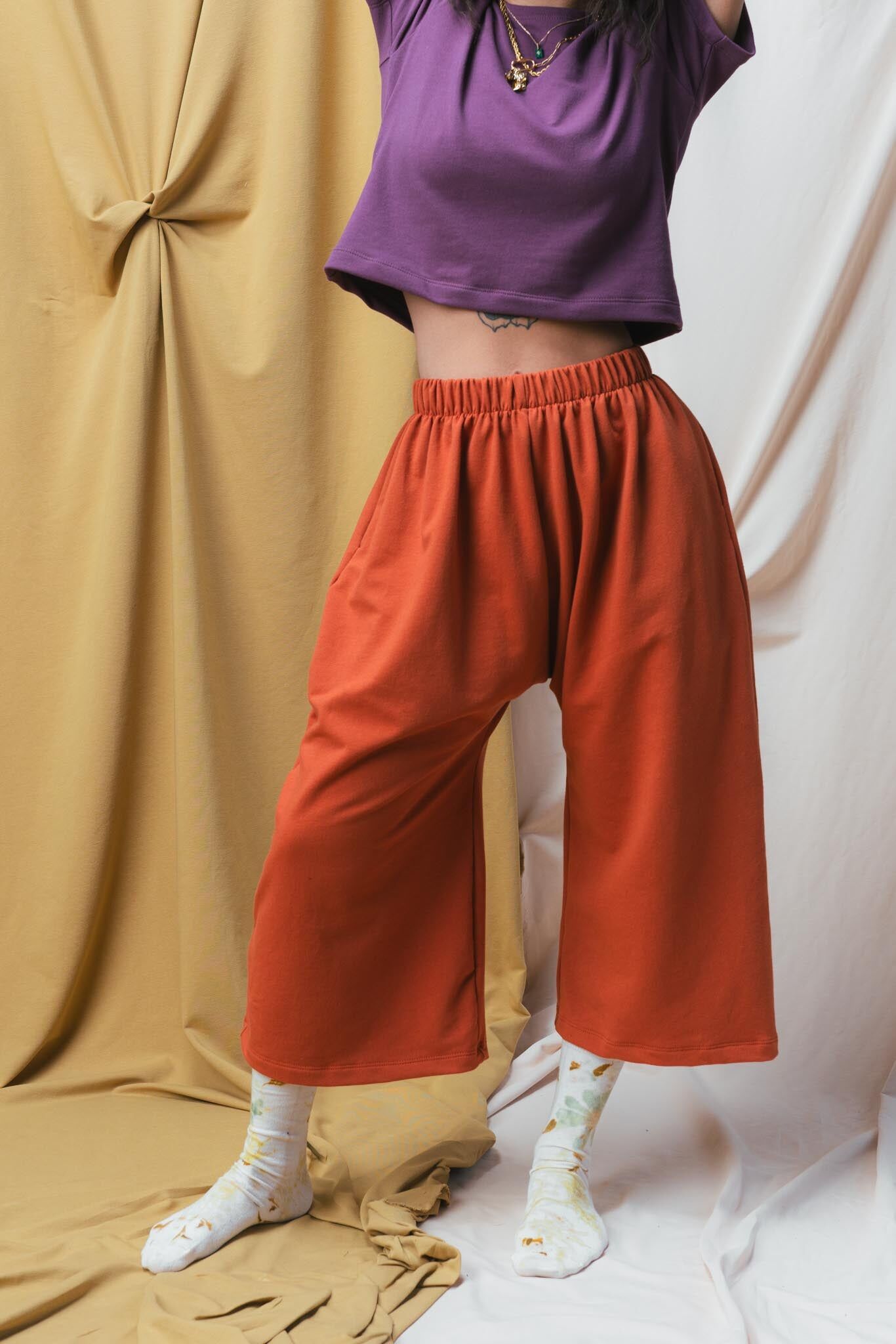 zinat pant in persimmon 1
