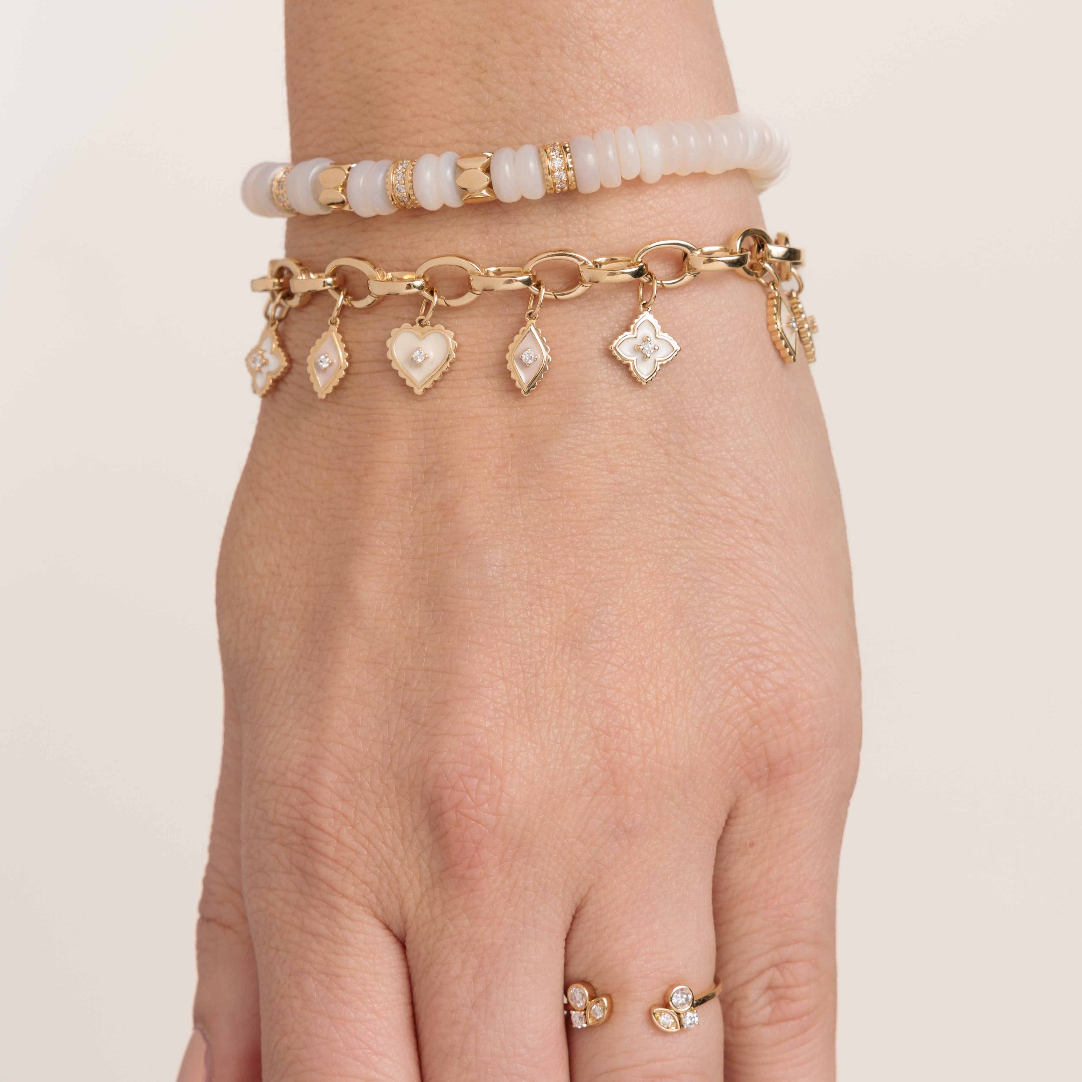 14k gold endless link chain bracelet 2