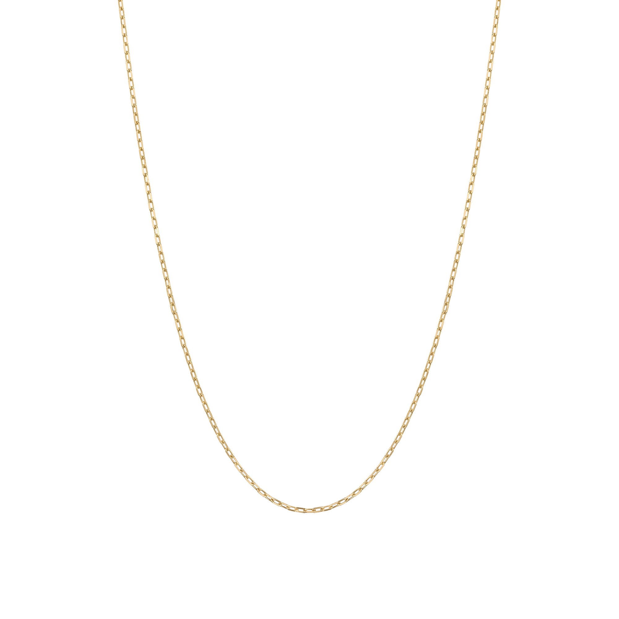 14k gold lightweight square chain 1