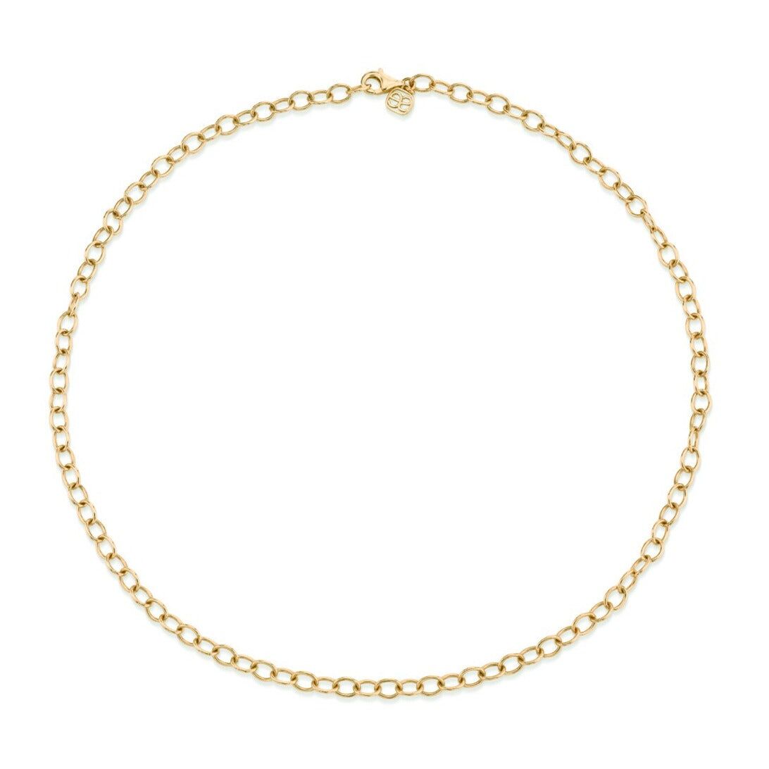 14k gold oval cable chain 2