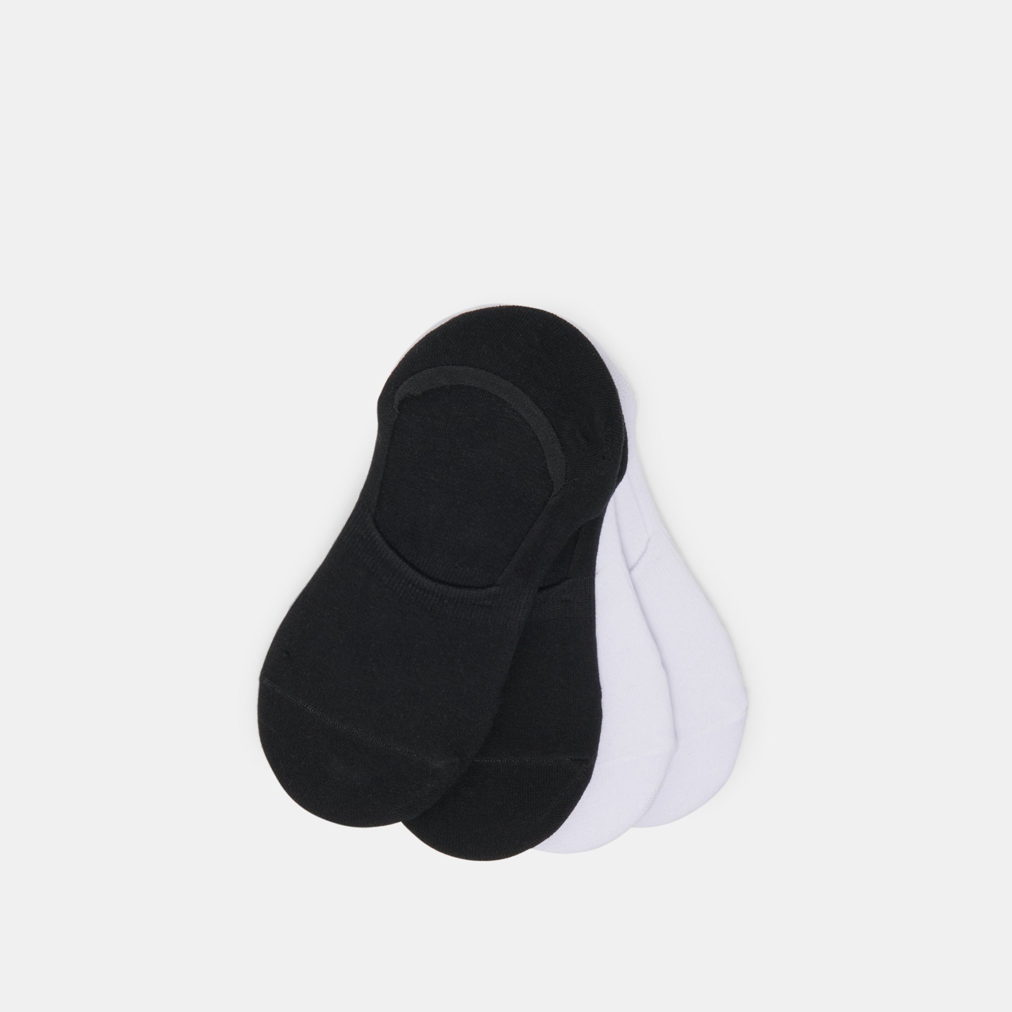 4 pack no show socks black white 1