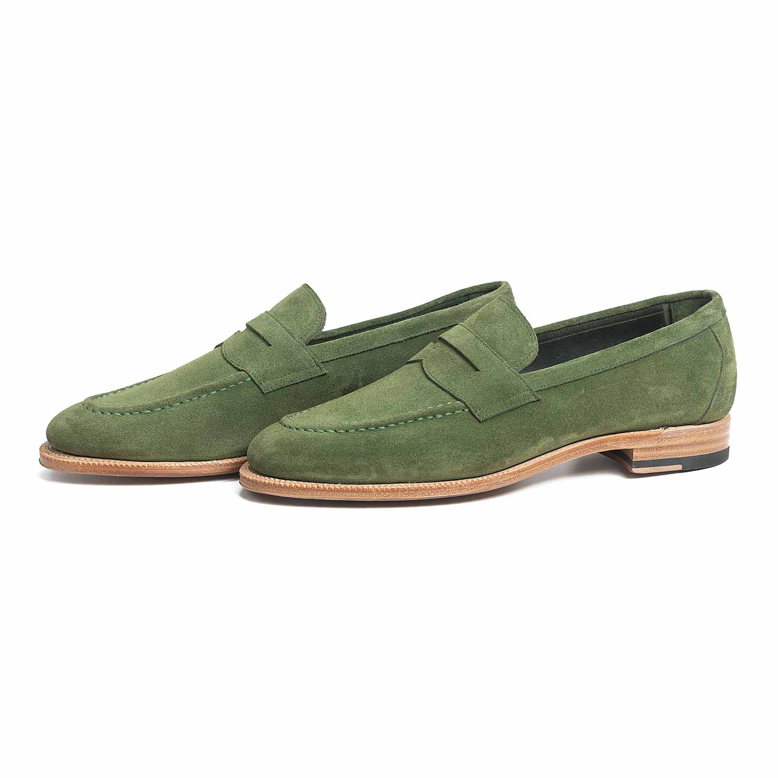 514511 pea green suede e 1