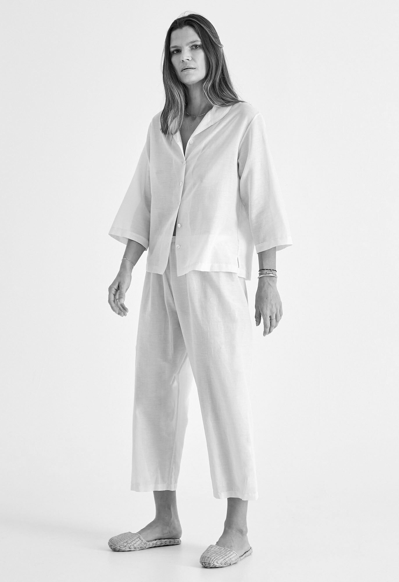alice town pajamas in embroidered dot 2