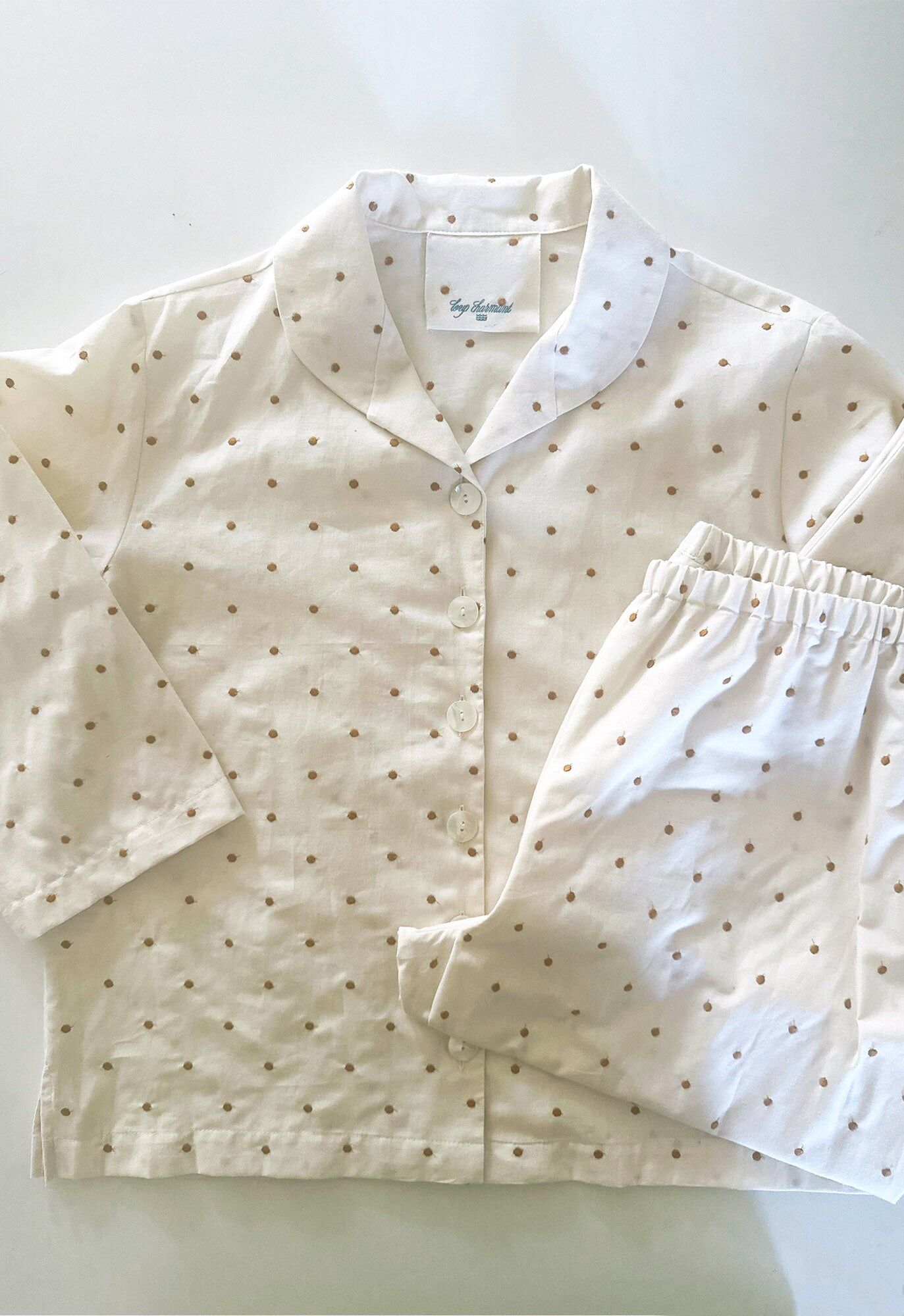 alice town pajamas in embroidered dot 3