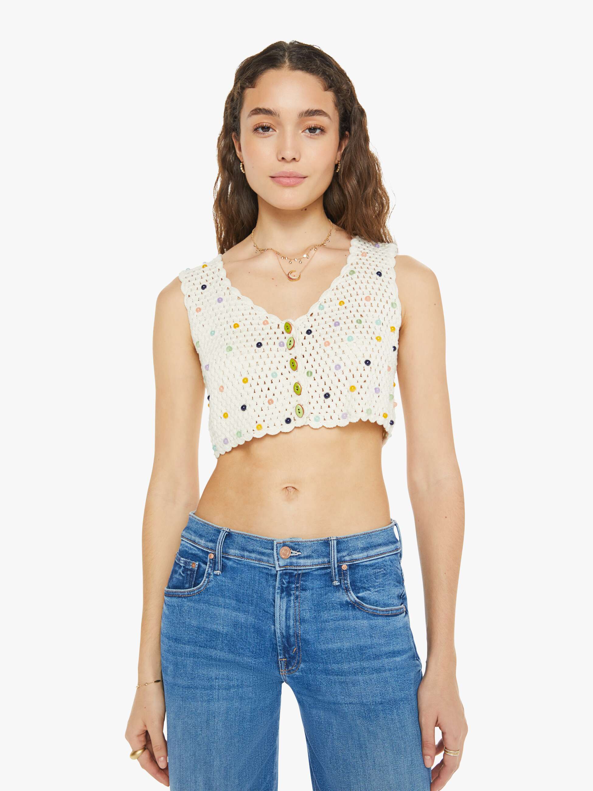 alix of bohemia ludi pearl beaded crochet top ivory 2