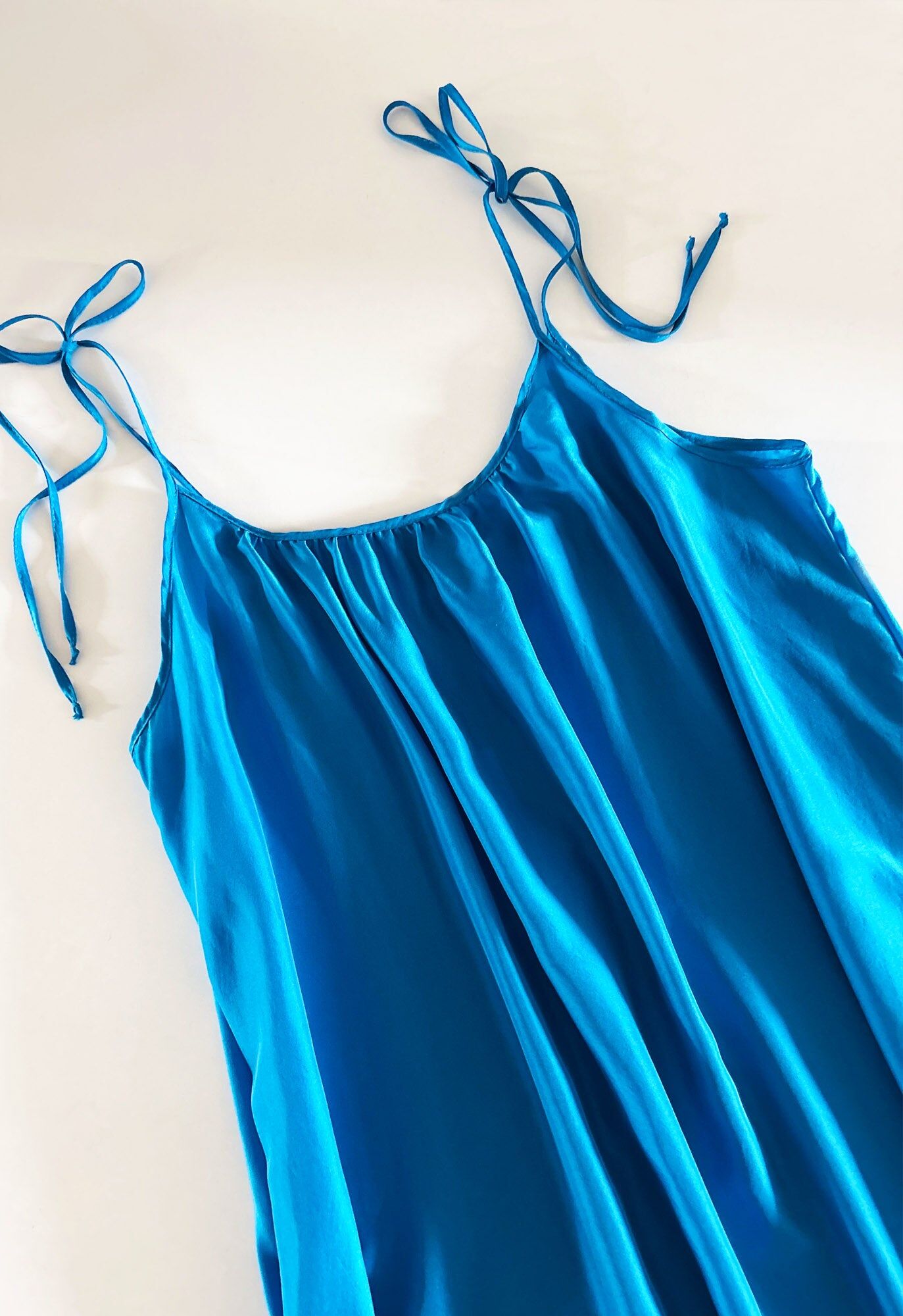 amelia slip dress in mistral blue 1
