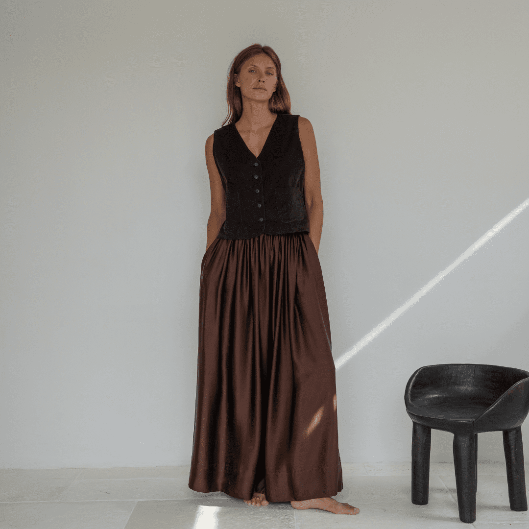 anouk chocolate corduroy vest 2