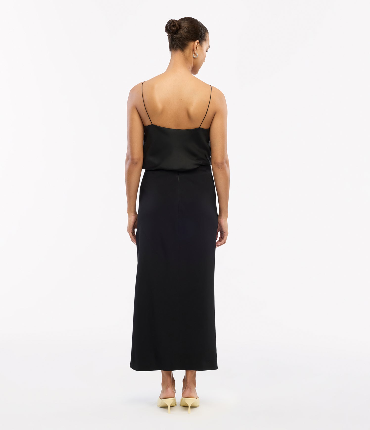 asymmetrical twist skirt black 3