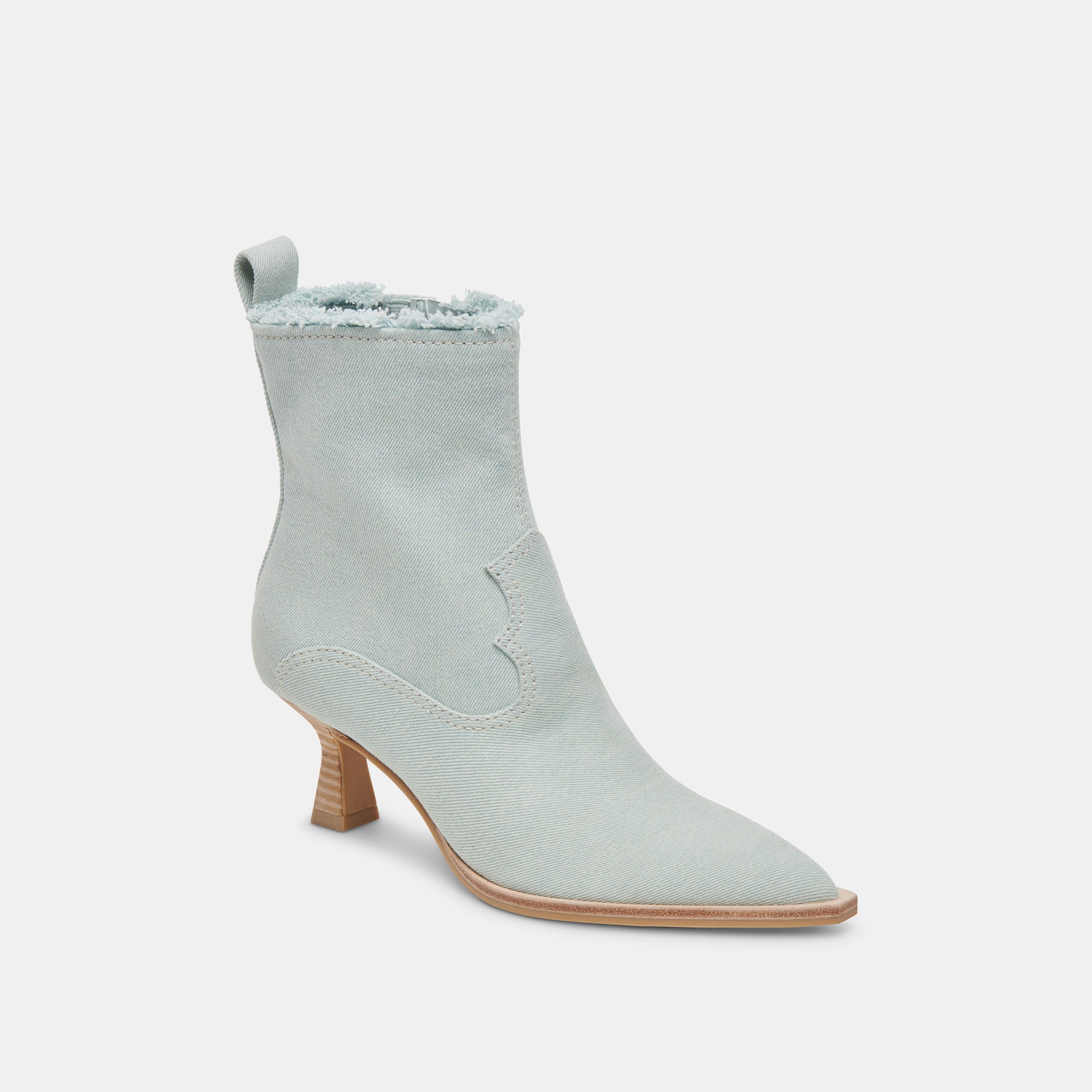 austin boots light blue denim 2