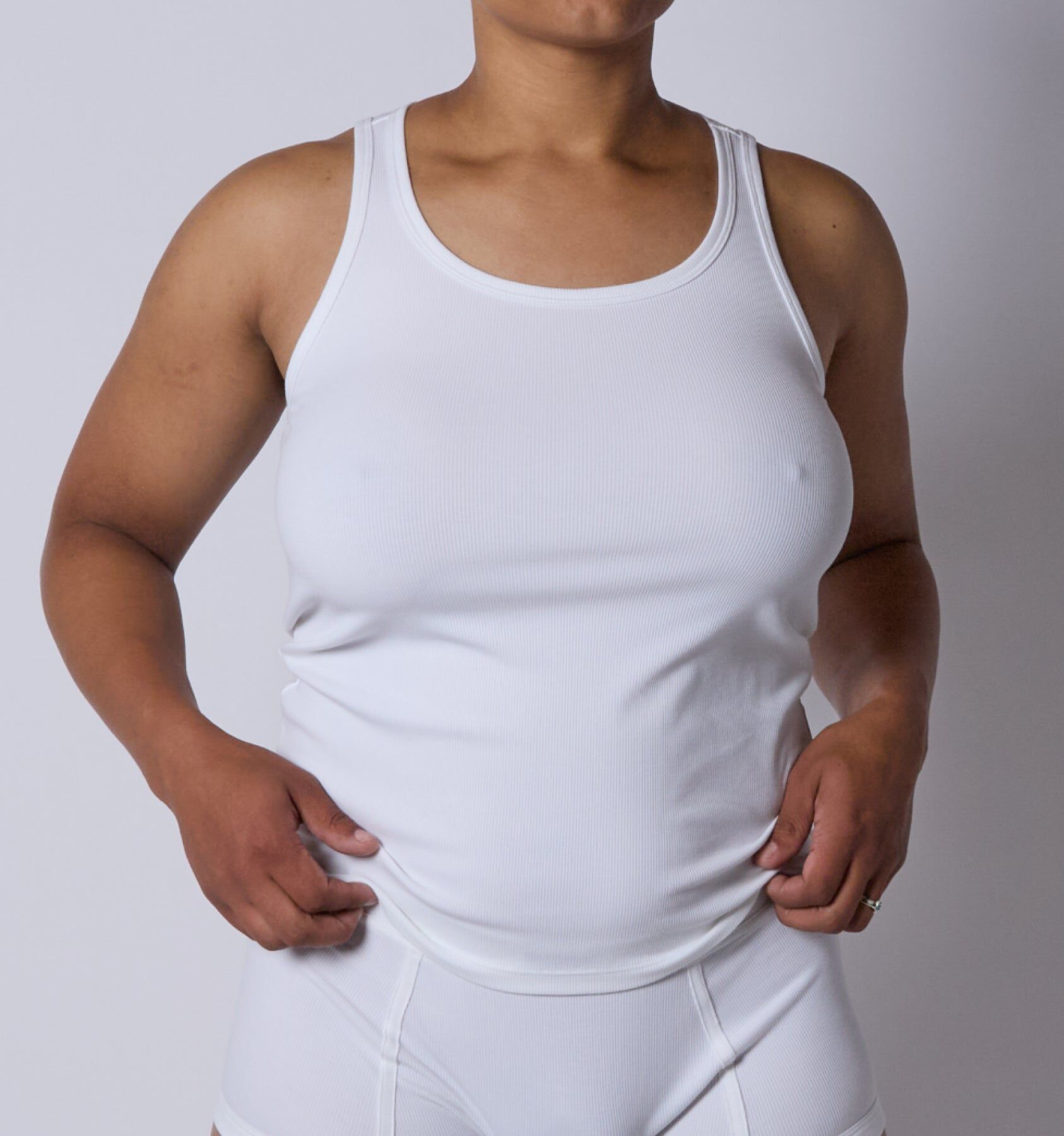 bamboo rib power tank bright white 1