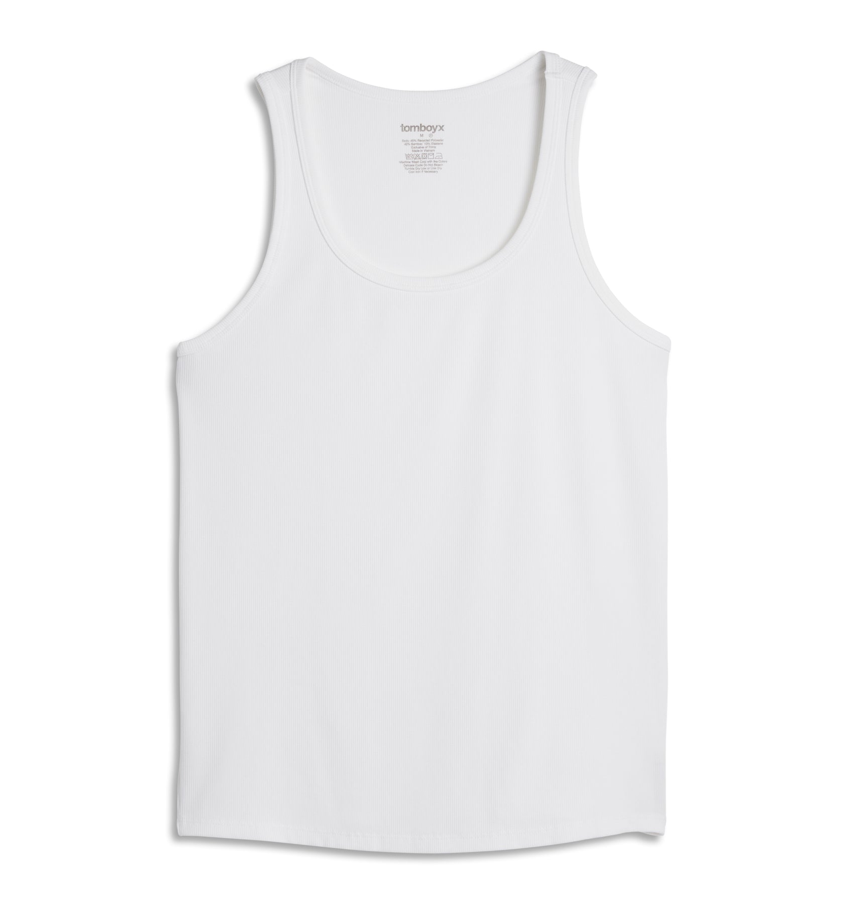 bamboo rib power tank bright white 3