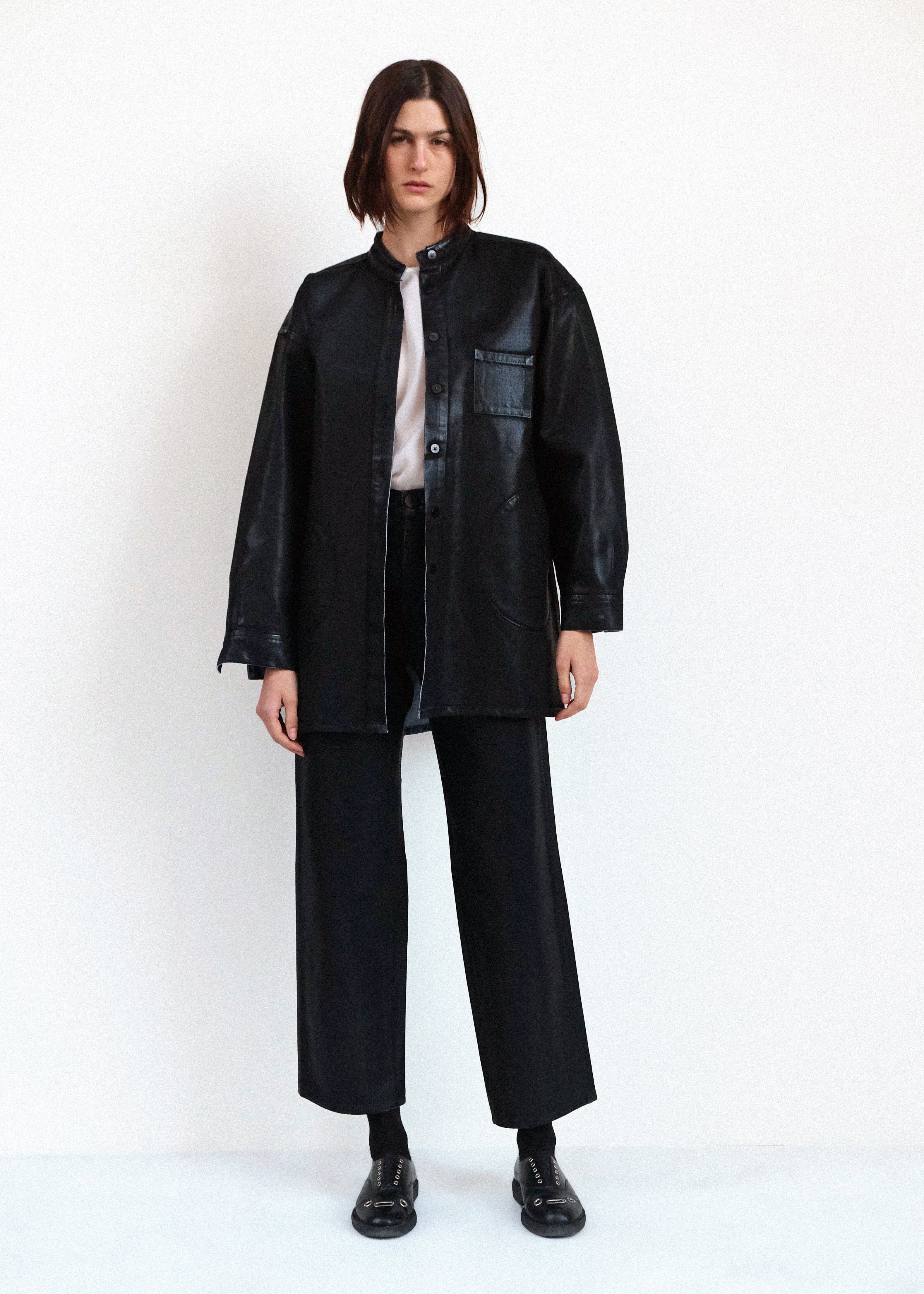 band collar okuda jacket black lacquer 2